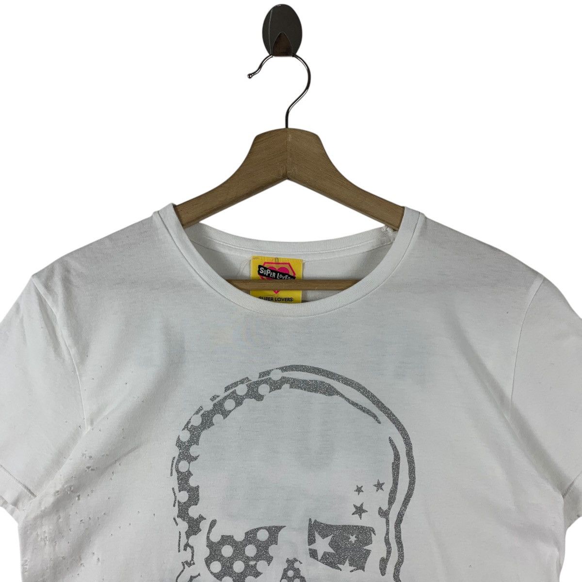 Japanese Brand × Vintage Vintage Distressed SUPER LOVERS japan new wavepunk style tee Size US S / EU 44-46 / 1 - 3 Thumbnail
