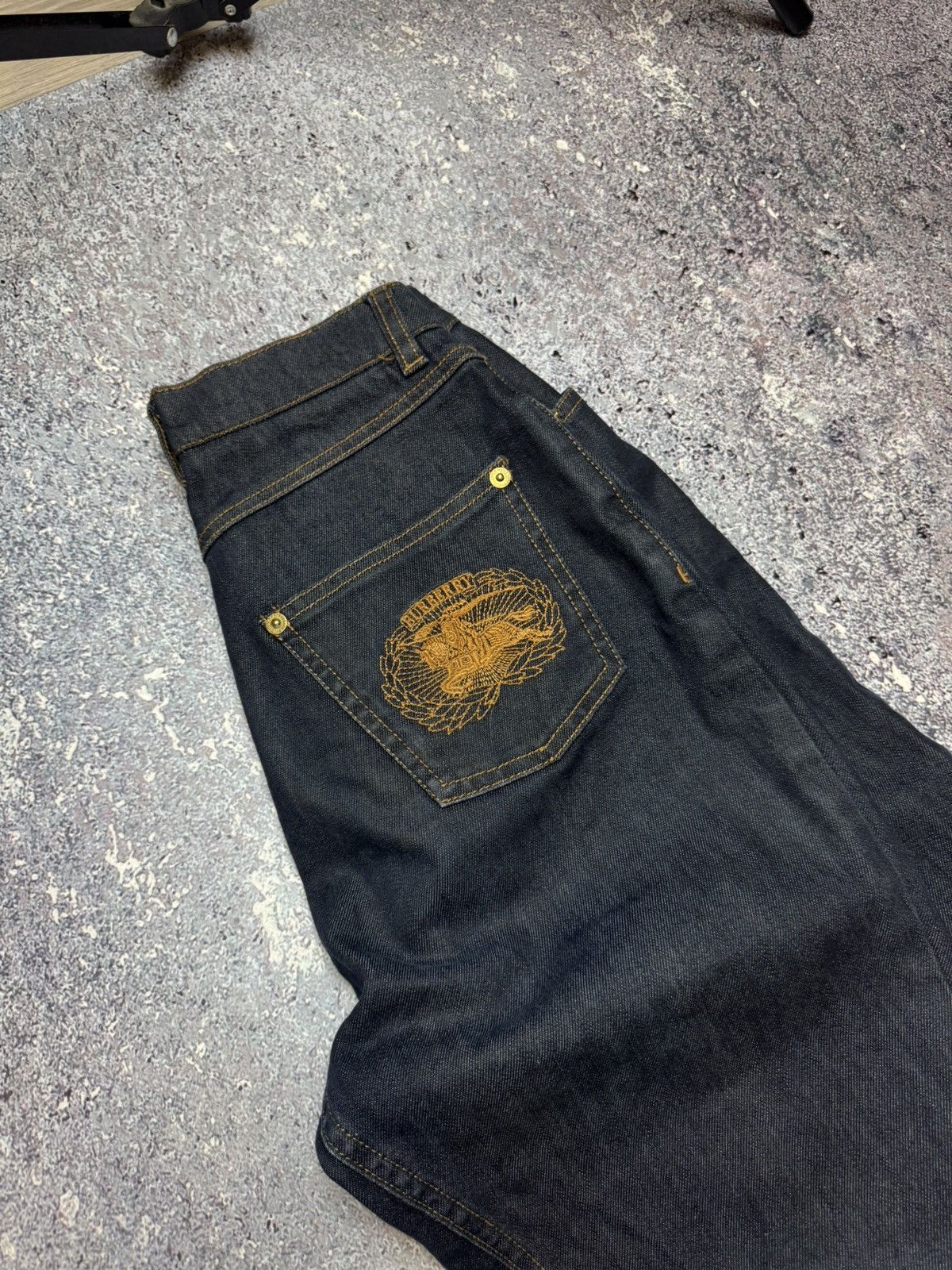 Burberry × Vintage 💥VERY RARE VINTAGE BURBERRY LONDON BIG LOGO JEANS Size 26" / US 2 / IT 38 - 5 Thumbnail