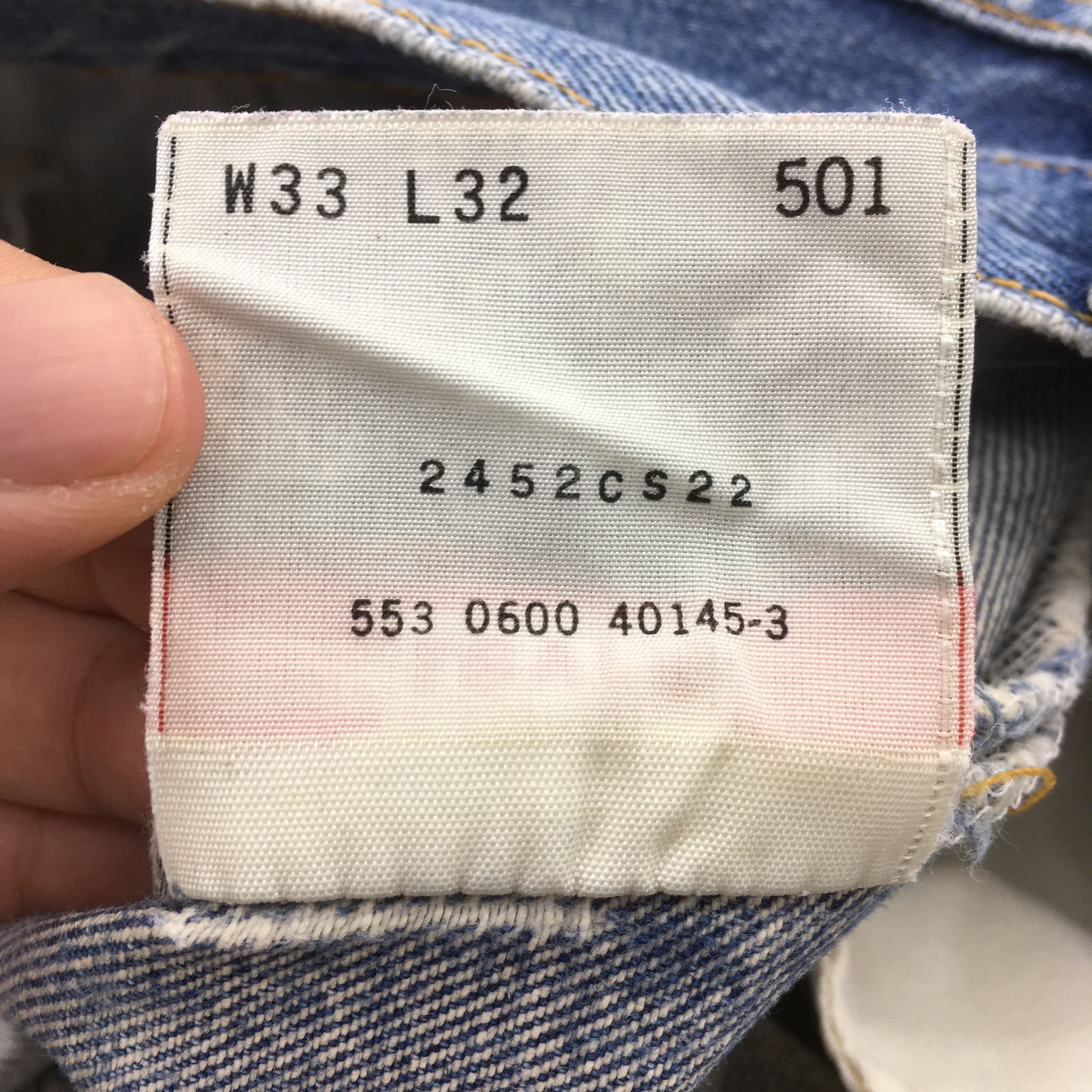 Levi's Size 31x30 Vintage 90s Levi's 501 Faded Blue Jeans S179 Size US 31 - 15 Thumbnail