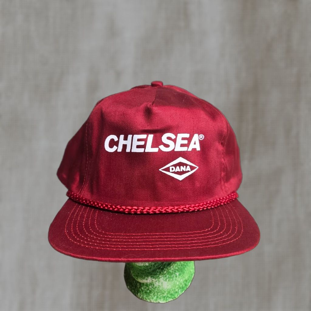 Vintage VINTAGE Dana Chelsea Cap Hat Adult One Size Red Snapback Adjustable Hat Men Red Dana Chelsea PTO's DANA Cap Hat Mens Size ONE SIZE - 1 Thumbnail