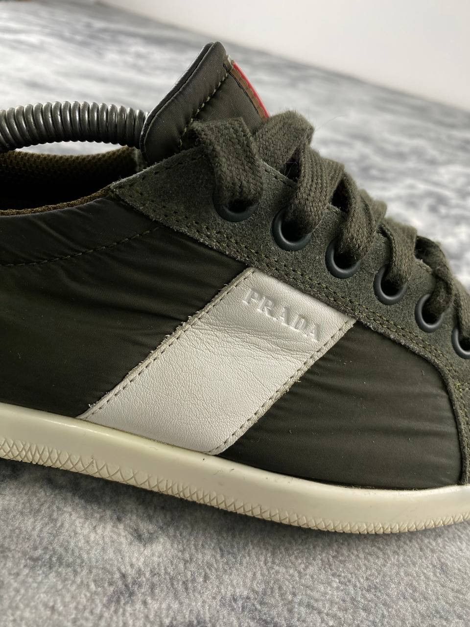 Prada Prada Nylon Sneakers Women Size 38 Green Size US 8 / IT 38 - 6 Thumbnail