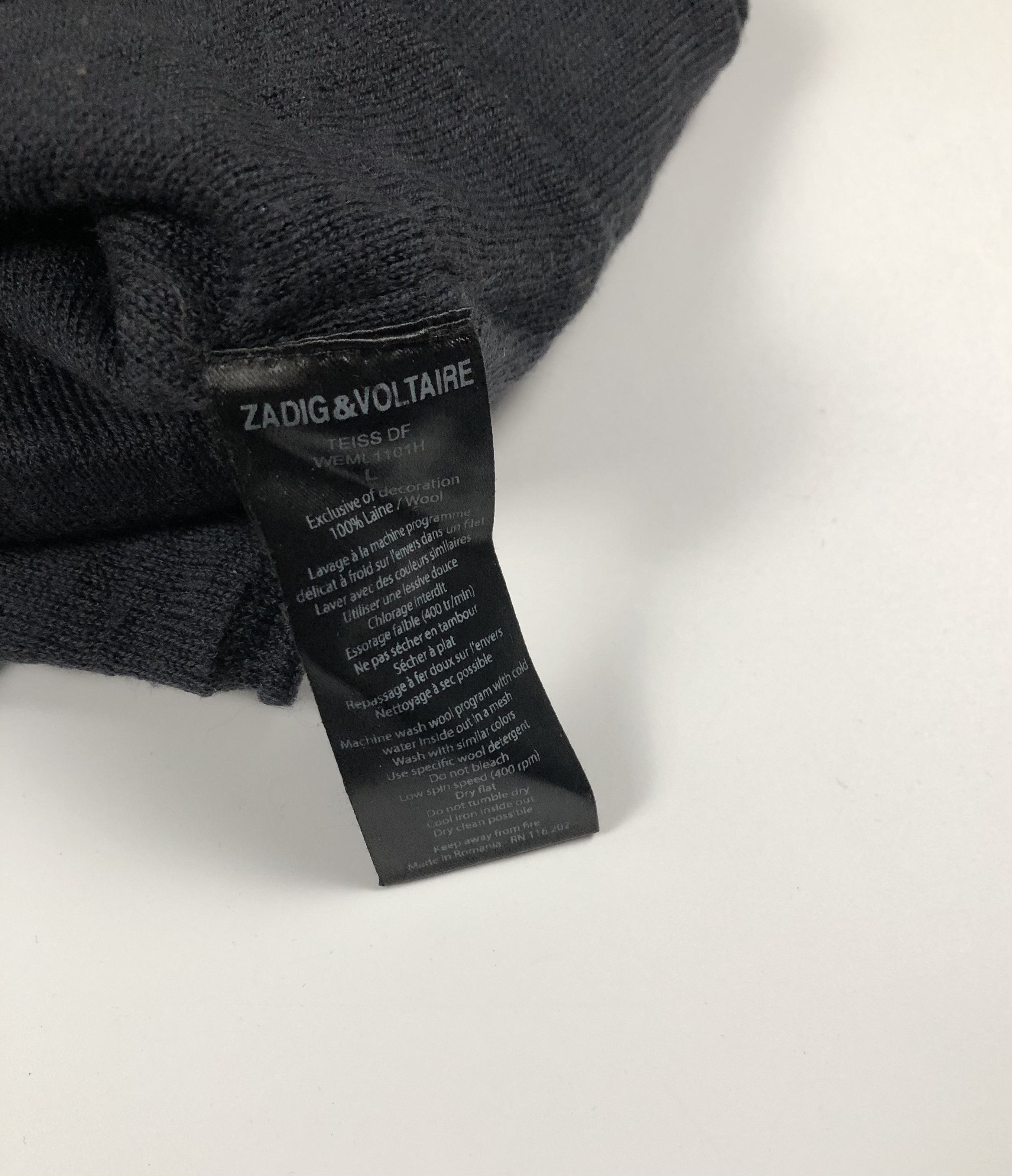Zadig & Voltaire Zadig & Voltaire Olive Green Wool Knit Sweater Size US L / EU 52-54 / 3 - 7 Thumbnail