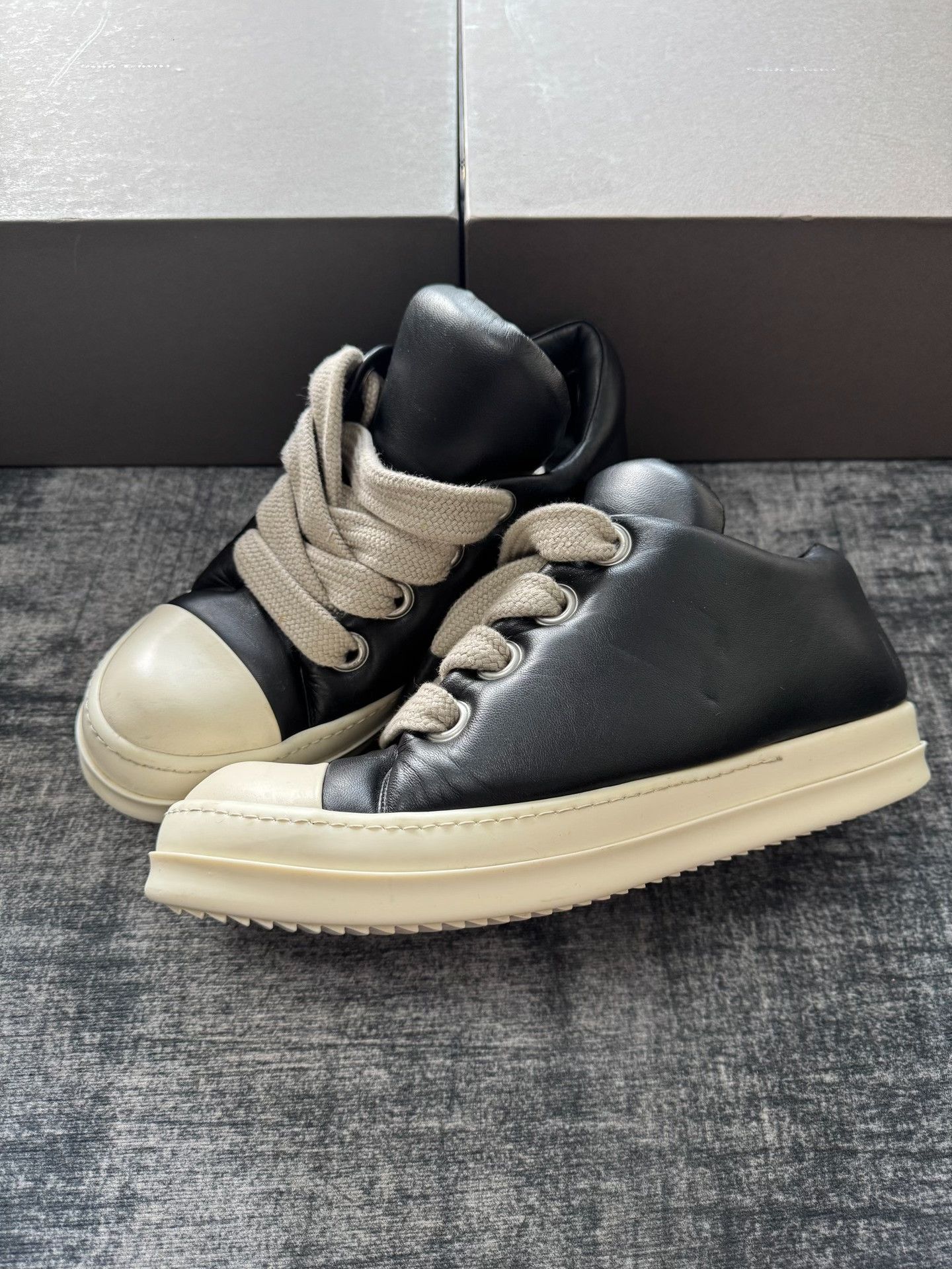 Rick Owens Rick Owens Black Lowtop Sneakers 45 Men Size US 11.5 / EU 44-45 - 1 Thumbnail