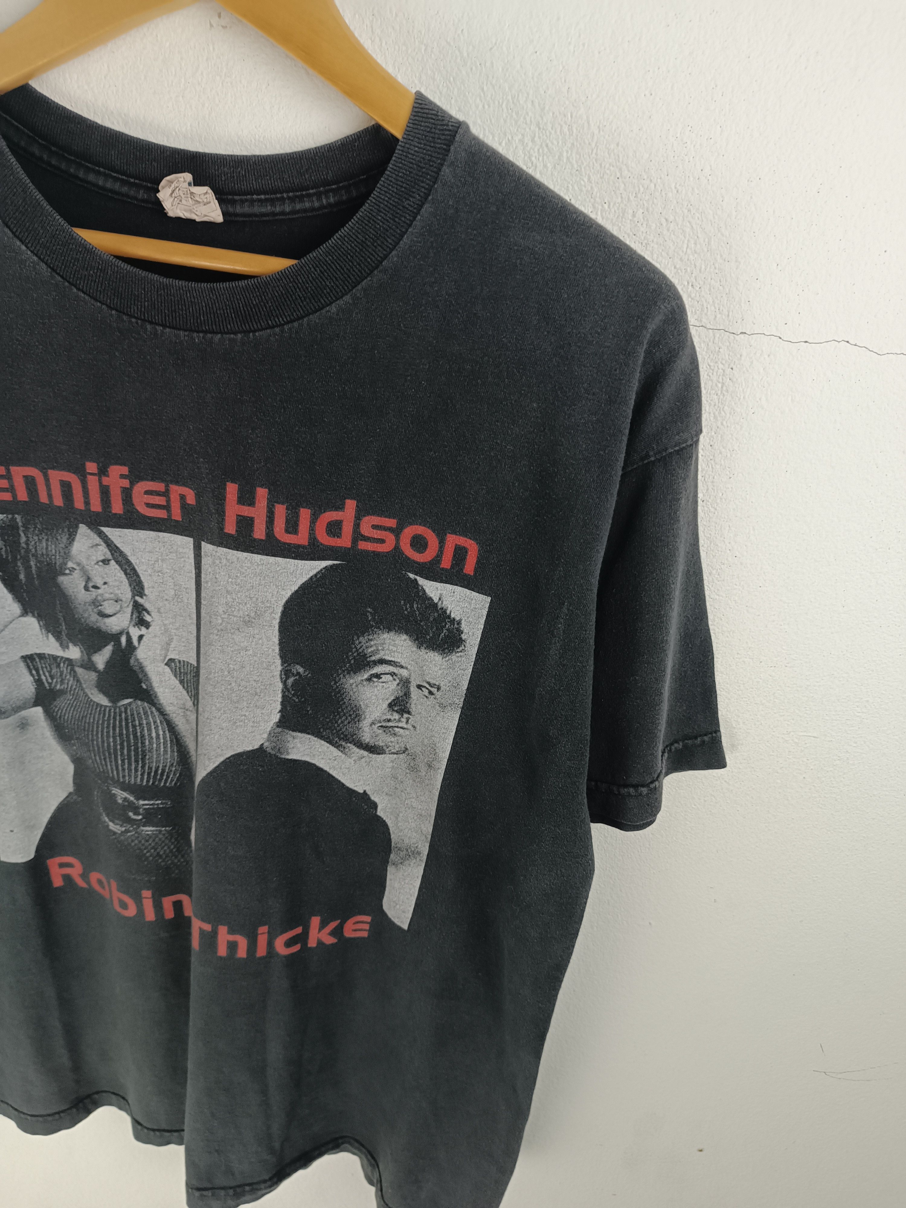 Rap Tees FADED VINTAGE '09 JENNIFER HUDSON ROBIN THICKE TOU VERY RARE Size US L / EU 52-54 / 3 - 7 Thumbnail