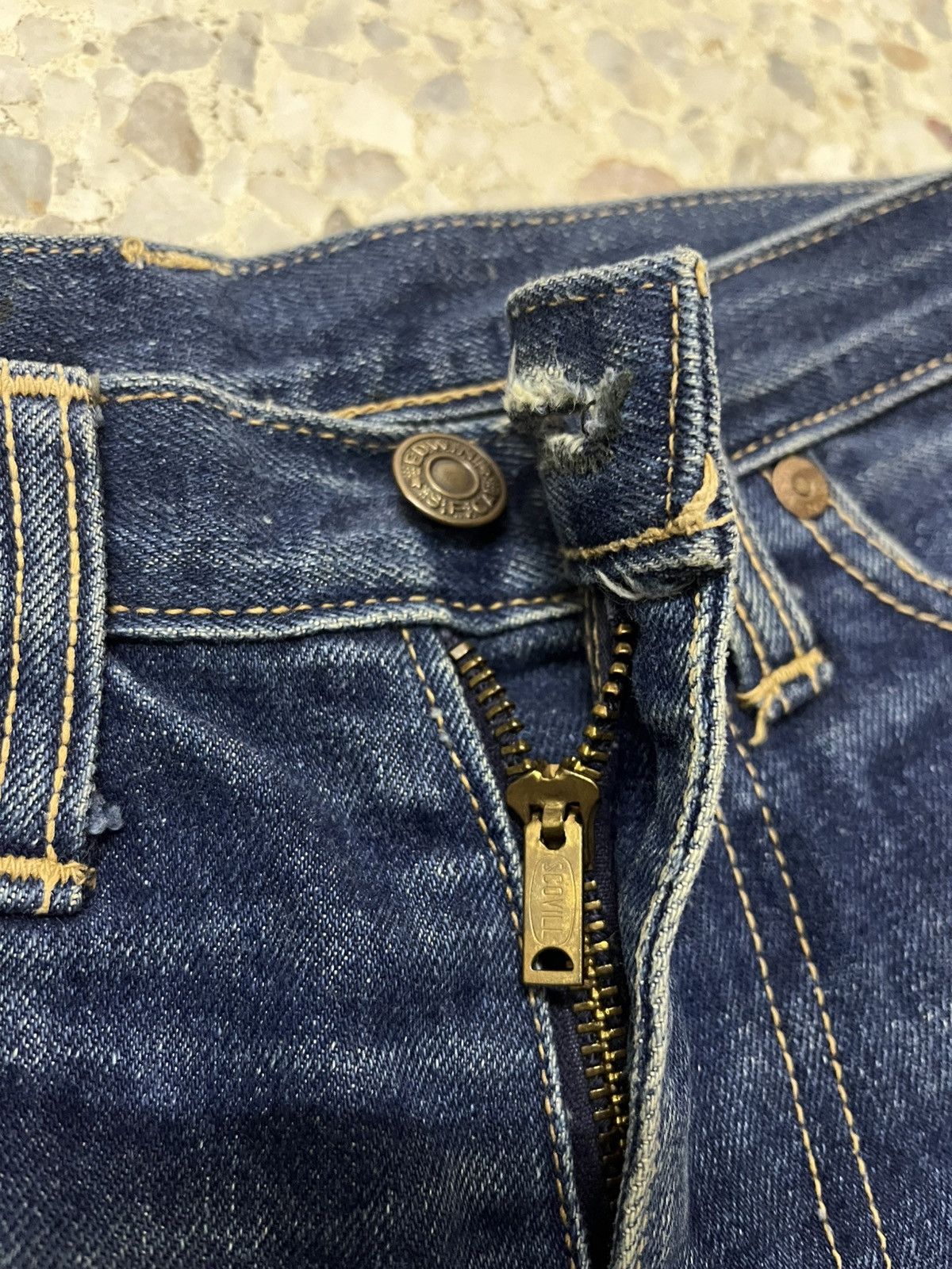 Edwin × Vintage Vintage flare bell bottom bootcut jeans Edwin zipper scovill Size US 26 / EU 42 - 5 Thumbnail