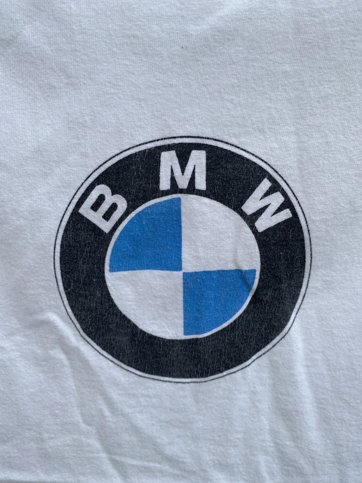BMW × Vintage 90s Official BMW White T Shirt Car Logo Graphic Tee Size US M / EU 48-50 / 2 - 2 Thumbnail