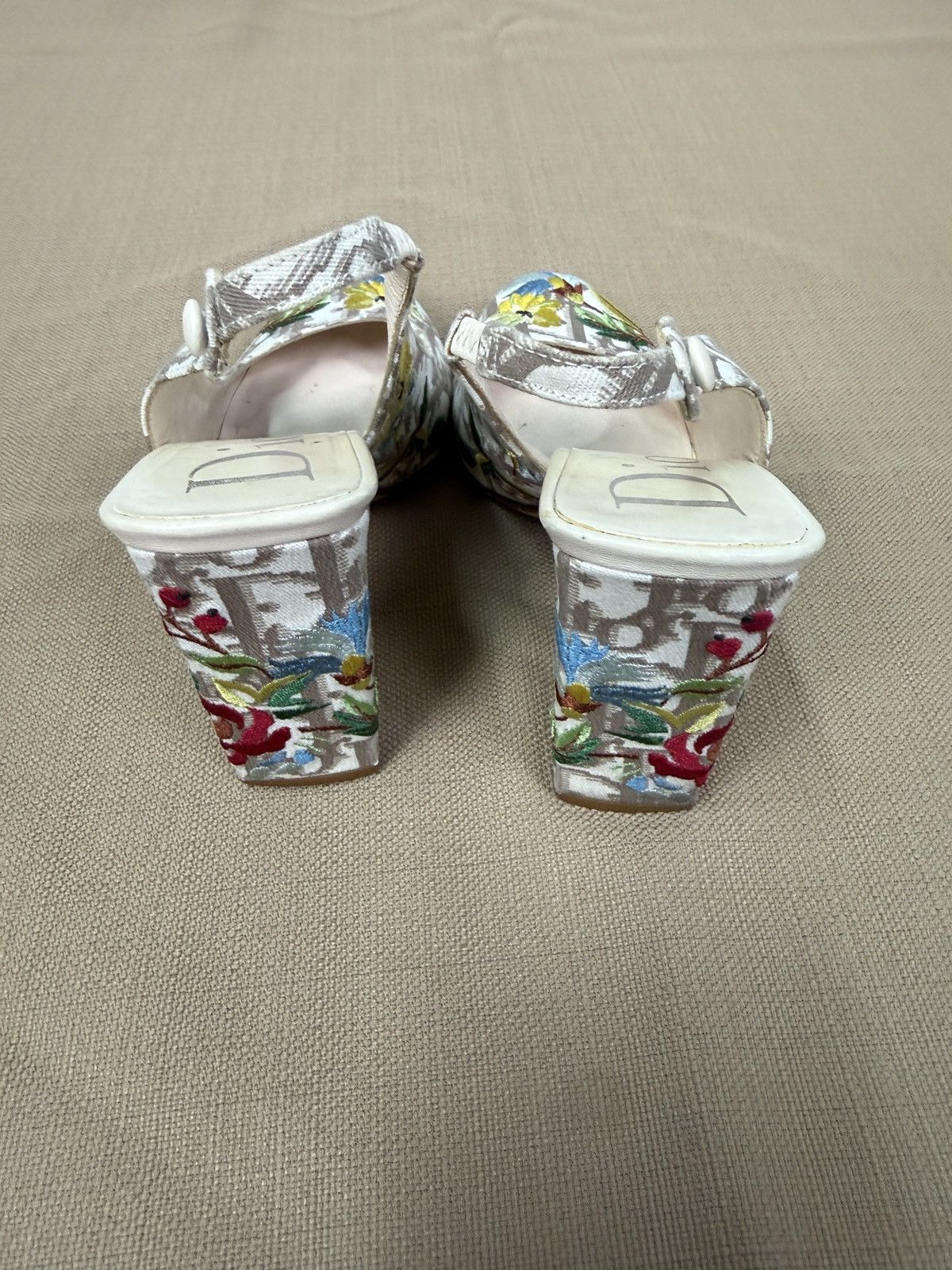 Dior Christian Dior Vintage Floral Logo High Heeled Shoes Size US 5.5 / IT 35.5 - 9 Thumbnail