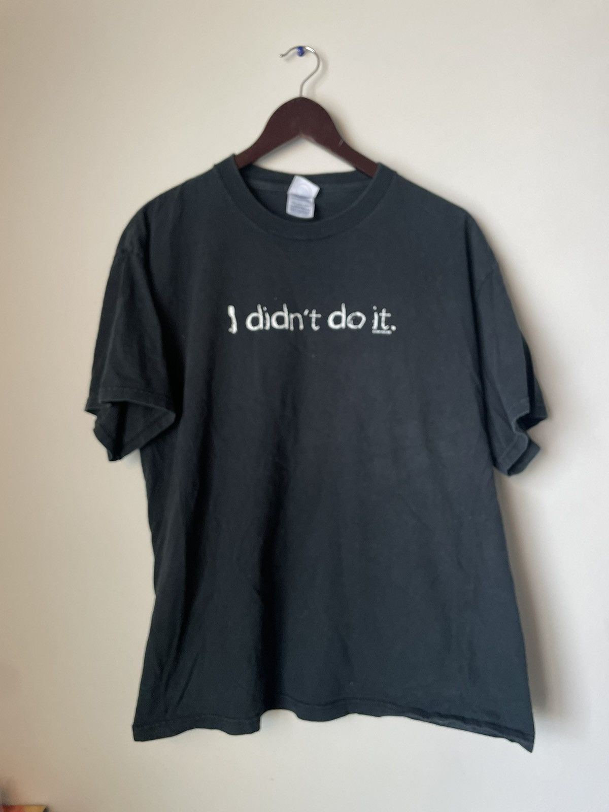 Delta × Vintage Vintage y2k “ I didn’t do it tee” Size US L / EU 52-54 / 3 - 2 Thumbnail