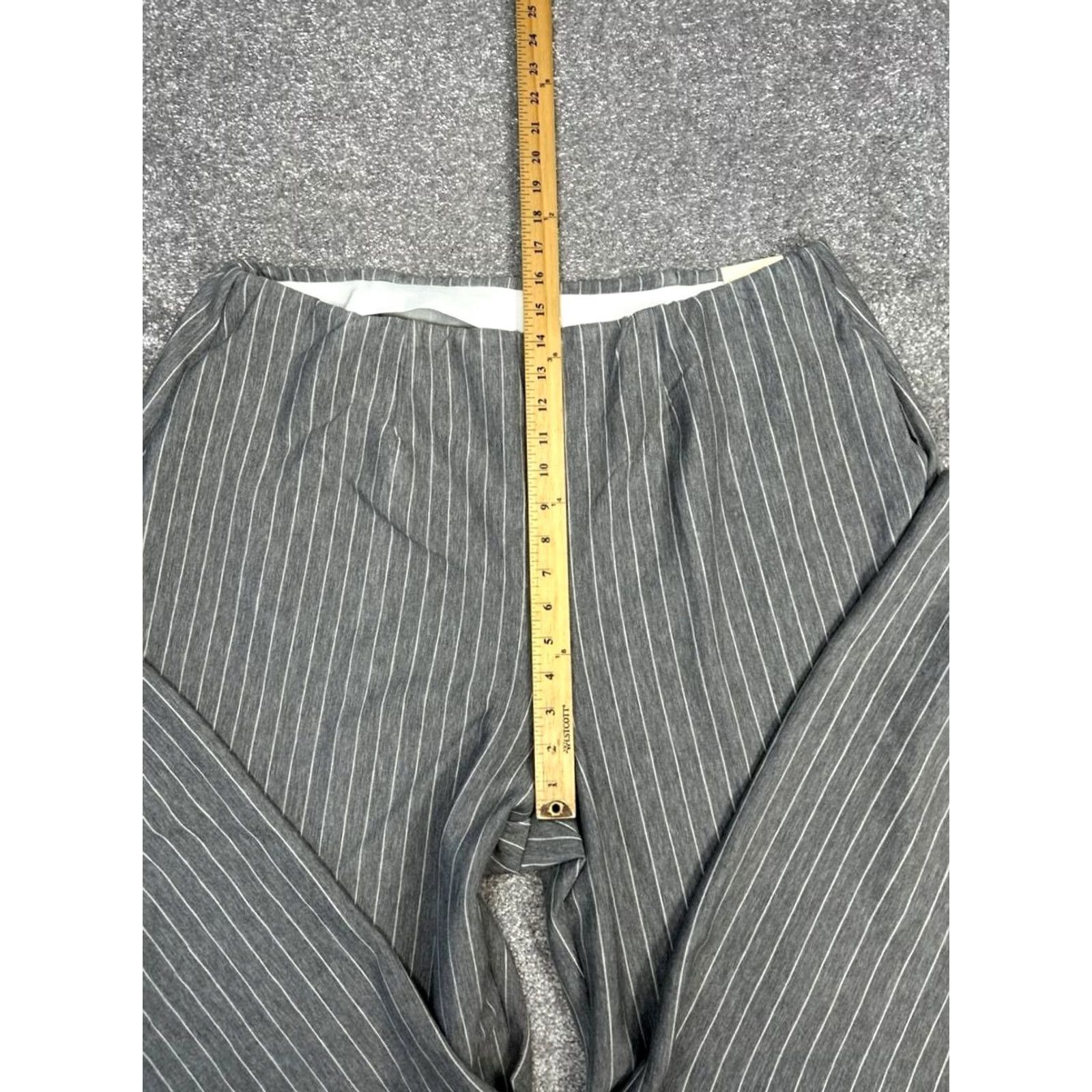 Vintage Lane Bryant Journey Wide-Leg Pants Womens 18 Gray Stretch Knit High Rise New Pants Regular Gray 18 Womens Lane Bryant Journey Wide-Leg Pants Size 40" / US 18 - 4 Thumbnail