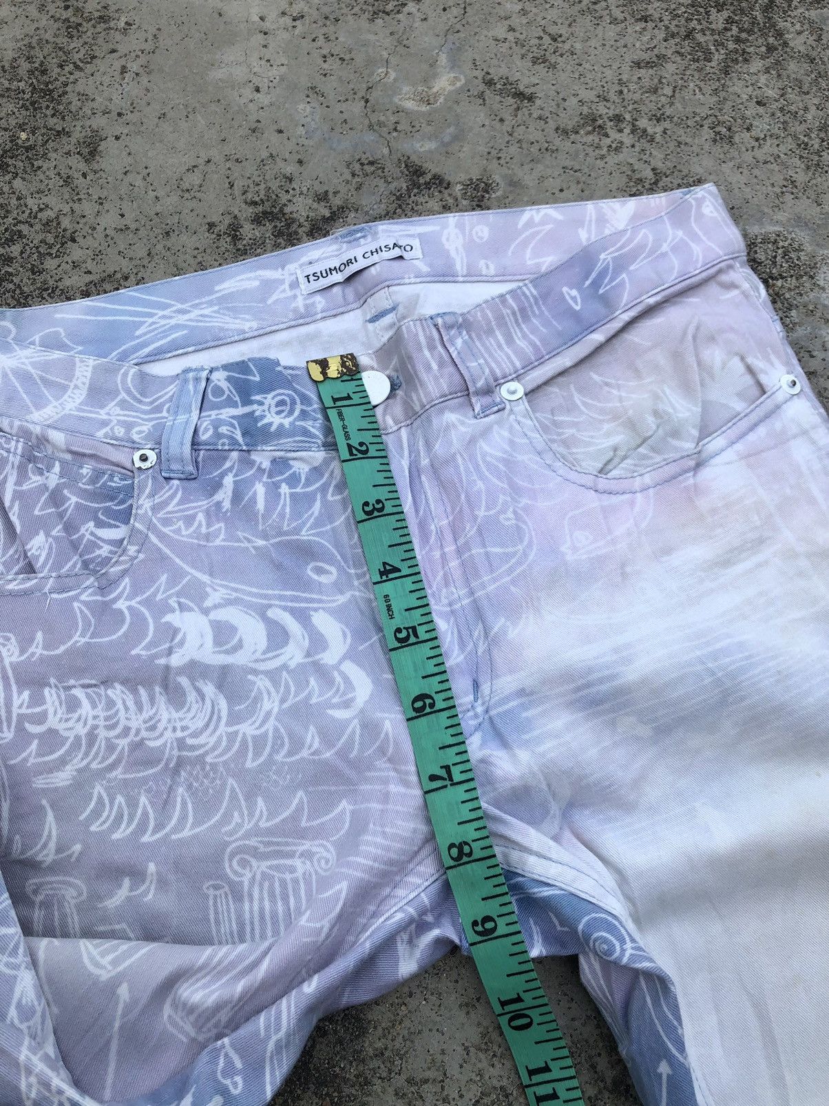 Issey Miyake × Tsumori Chisato FULL PRINT SKINNY STRECTHABLE JEANS BY TSUMORI CHISATO Size US 28 / EU 44 - 6 Thumbnail