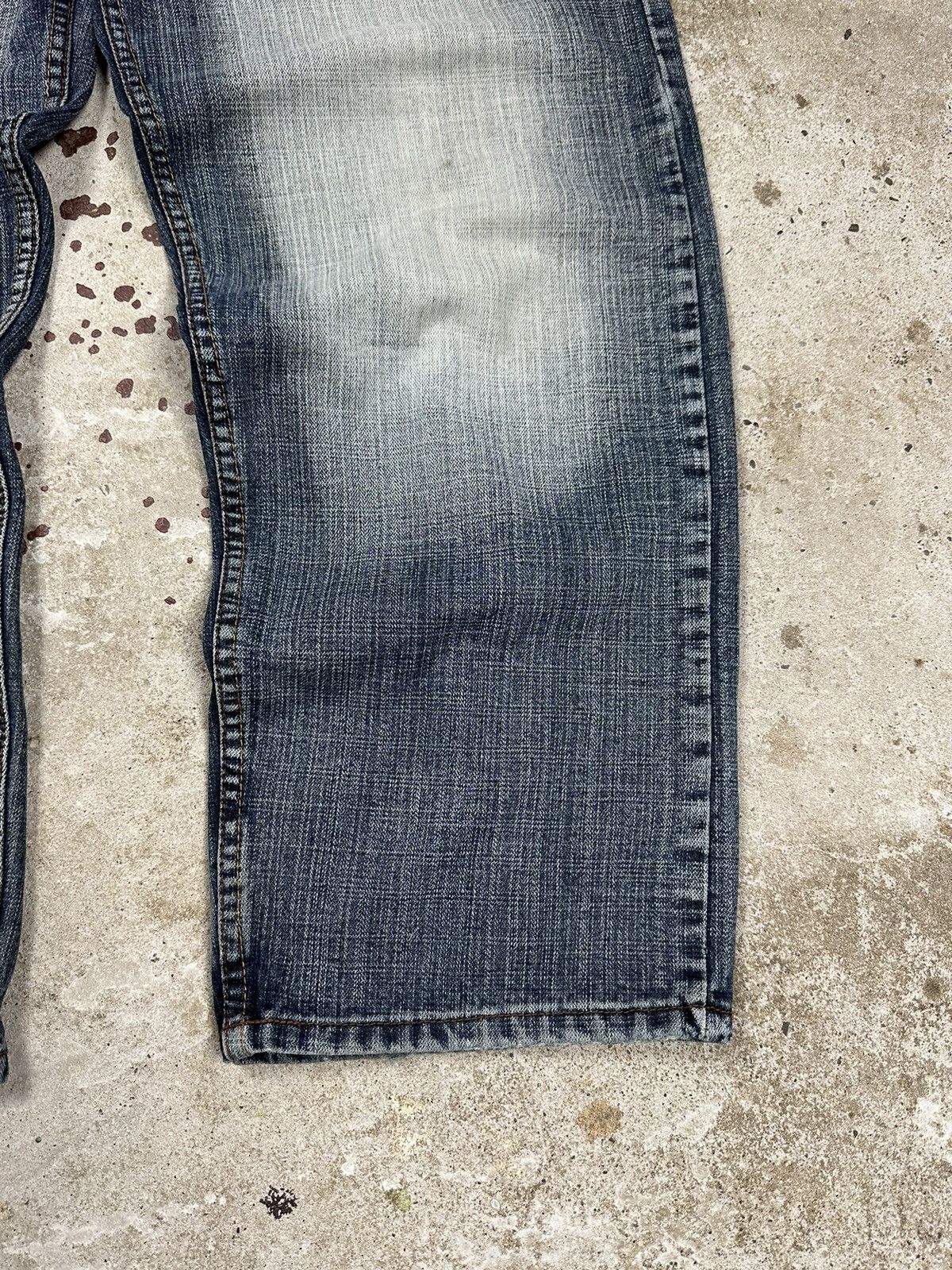 If Six Was Nine × Japanese Brand × Vintage Vintage 90s Baggy Japanese Washed Denim Pants Size US 30 / EU 46 - 3 Thumbnail