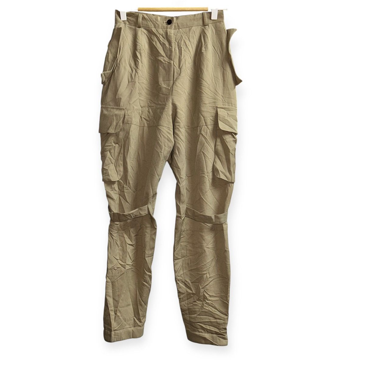 Jean Paul Gaultier Femme Monkey Bondage Multipocket Punk Wool Pants Size 26" / US 2 / IT 38 - 1 Thumbnail
