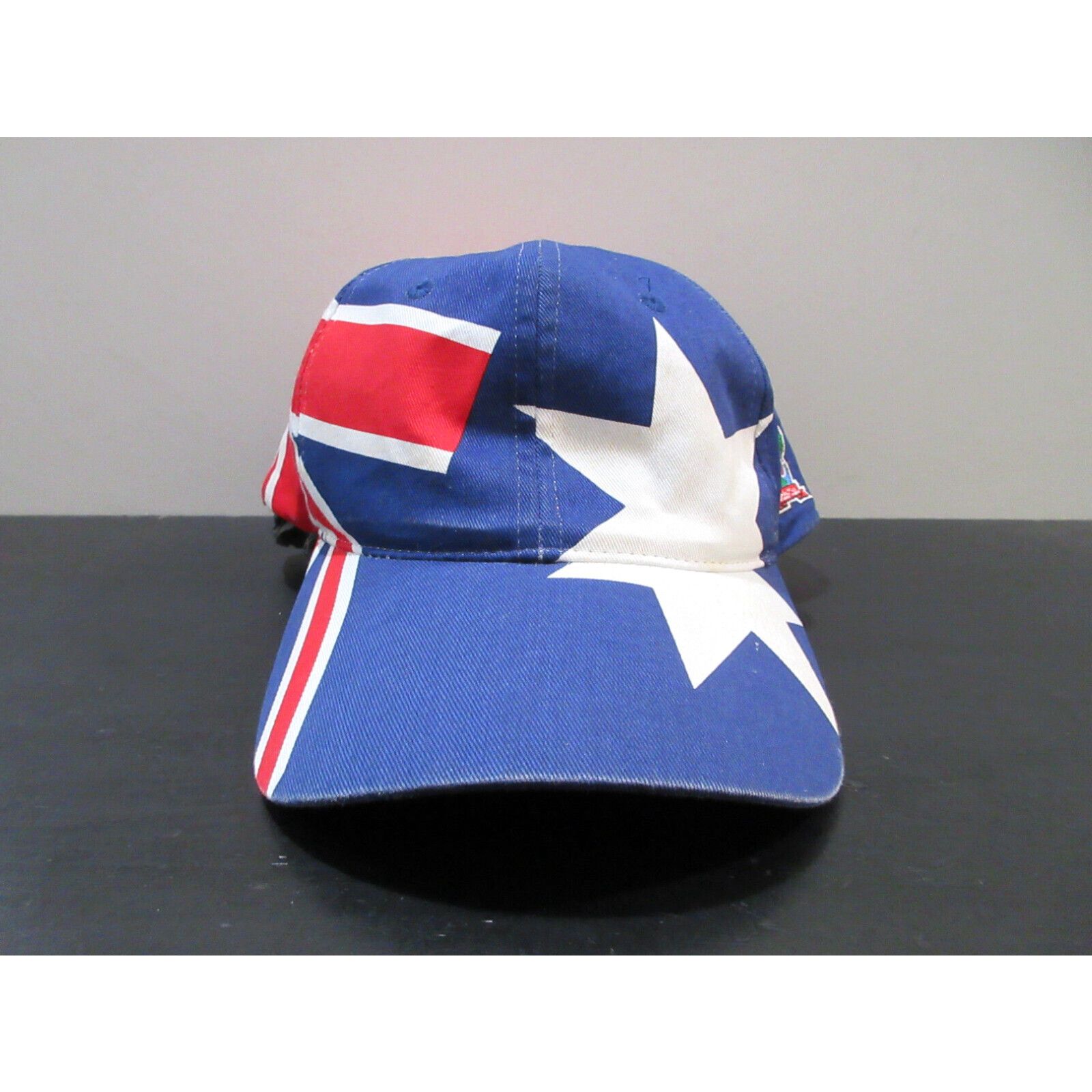 image of Vintage Australia Hat Cap Snap Back Blue Red Big Logo Star Flag Mens 90's in White