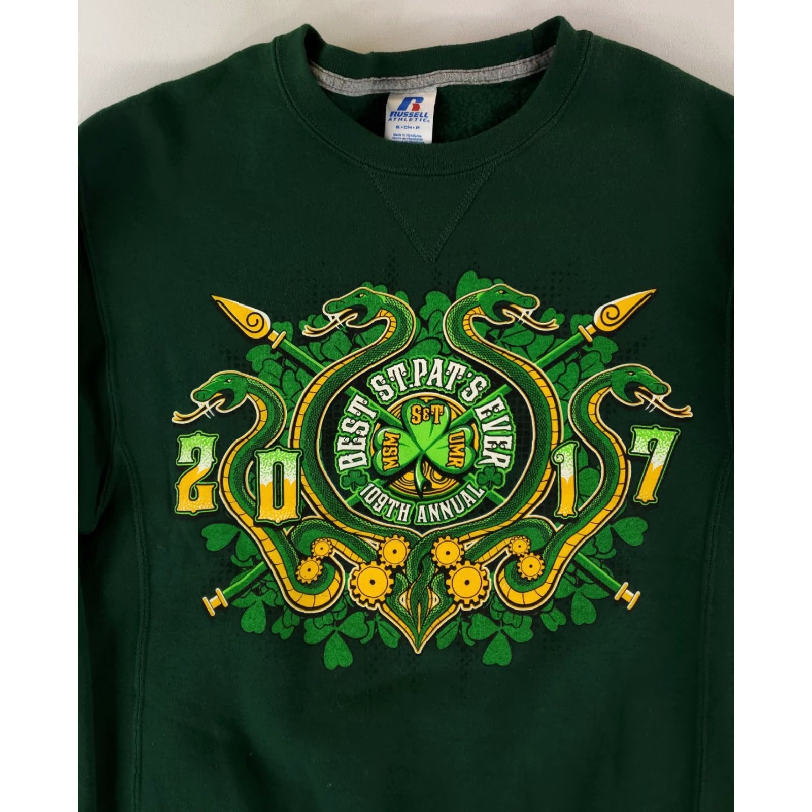 Russell Athletic UMR Missouri Rolla 109th St Patricks Day Sweatshirt 2017 Green Mens S Russell Athletic Pullover Sweatshirt Green Mens S Size US S / EU 44-46 / 1 - 2 Thumbnail