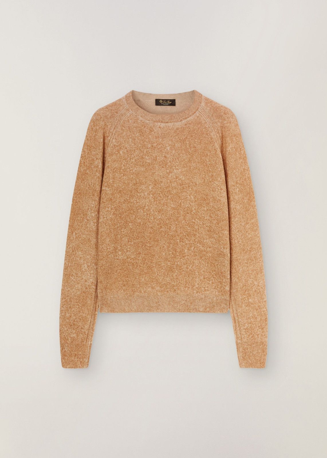 Loro Piana o1srvl11e0125 Merano Cashmere Crewneck Sweater in Camel Size S / US 4 / IT 40 - 1 Thumbnail