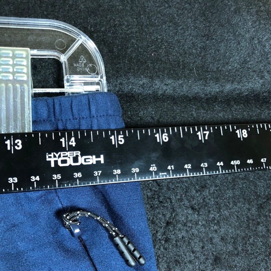 Adidas Adidas Mens Pants Navy Blue Pull On Ankle Zip Joggers Stretch Medium Size US 31 - 6 Thumbnail