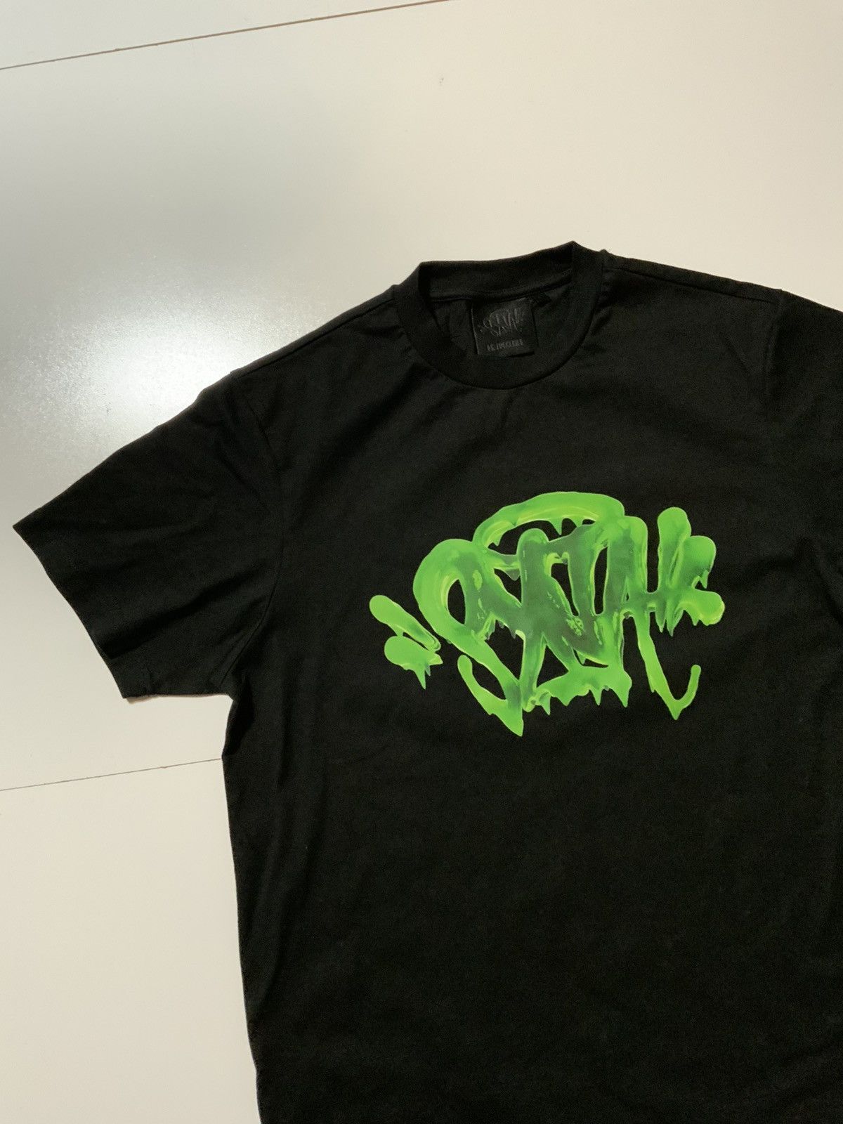 Other Syna World Central Cee Slime Green Black S/S Crew T-Shirt Size US L / EU 52-54 / 3 - 3 Thumbnail