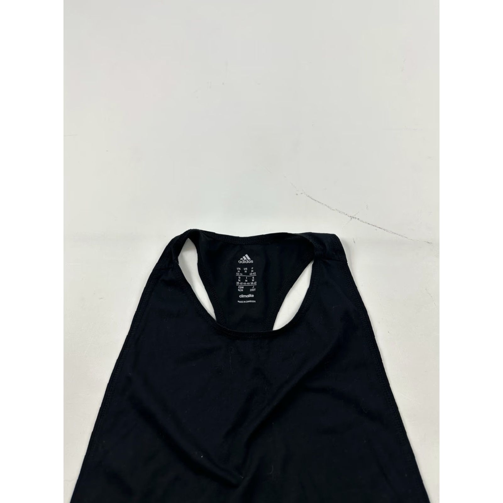 Adidas ADIDAS Women's Medium Black Sleeveless Tank Top Activewear Racerback Running Size M / US 6-8 / IT 42-44 - 2 Thumbnail