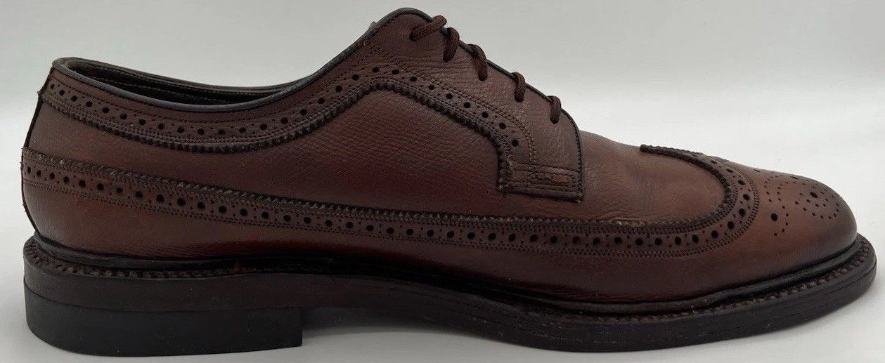 Florsheim Vintage Florsheim Royal Imperial Brown Leather Gunboat 10D Size US 10 / EU 43 - 8 Thumbnail