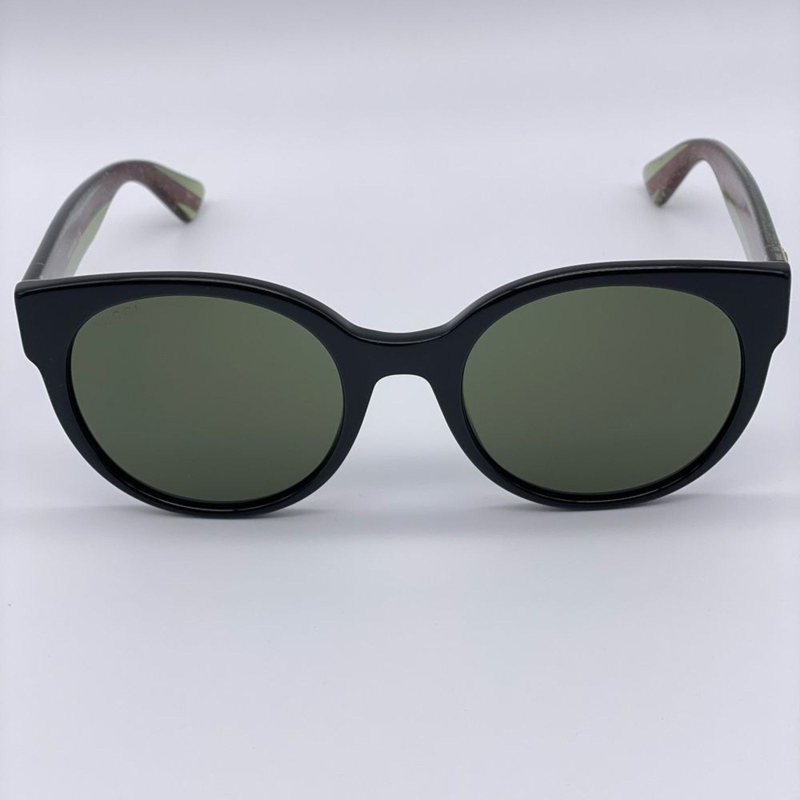 Gucci BRAND NEW GUCCI GG0035SN 002 Black/Green Women Sunglasses Size ONE SIZE - 5 Thumbnail
