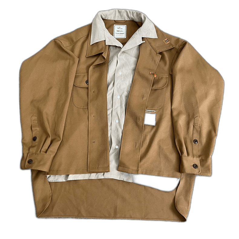 Mihara Yasuhiro Two-Piece Layered Shirt Jacket-yf