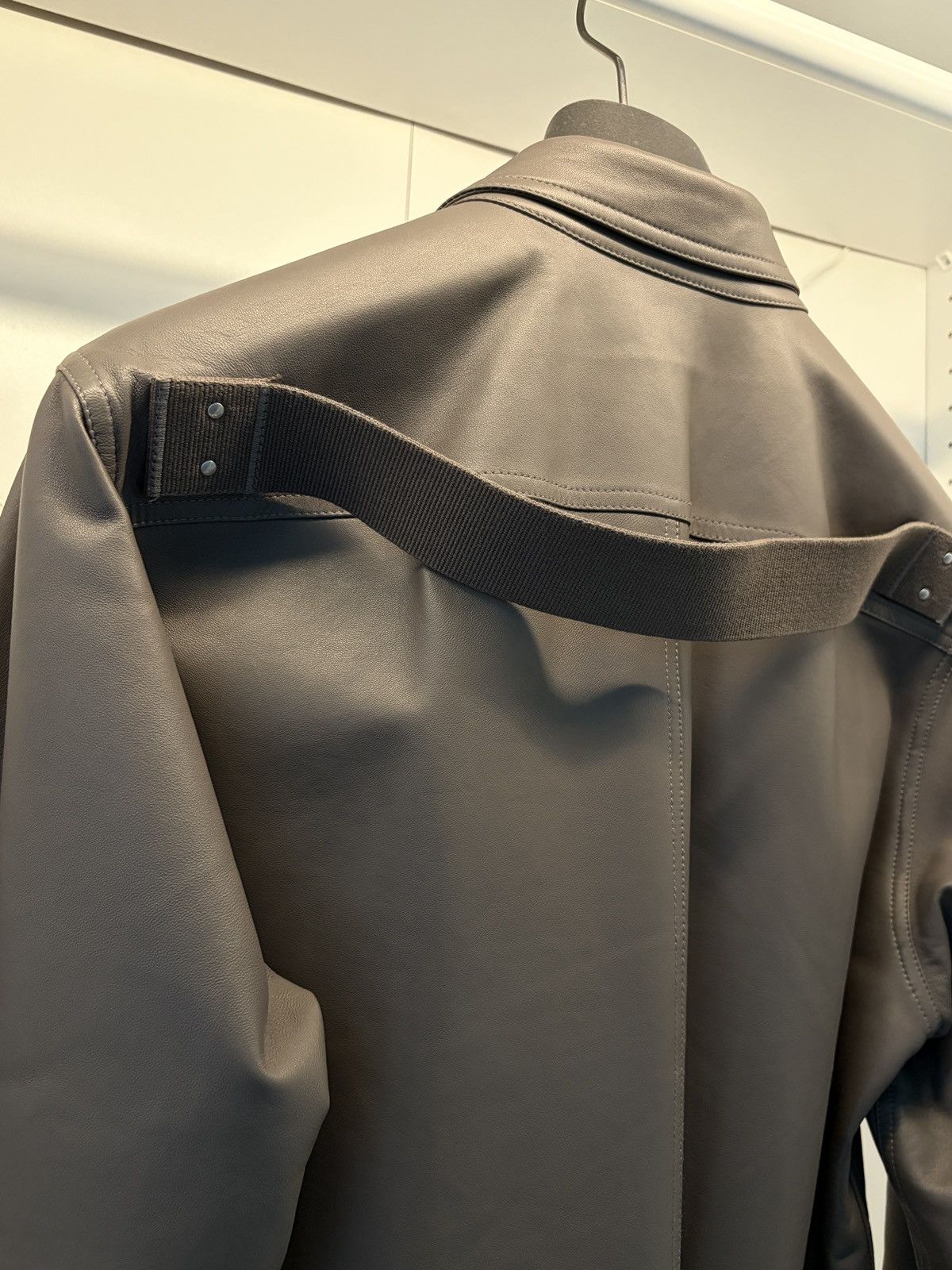 Rick Owens Rick owens leather shirt Size US M / EU 48-50 / 2 - 3 Thumbnail