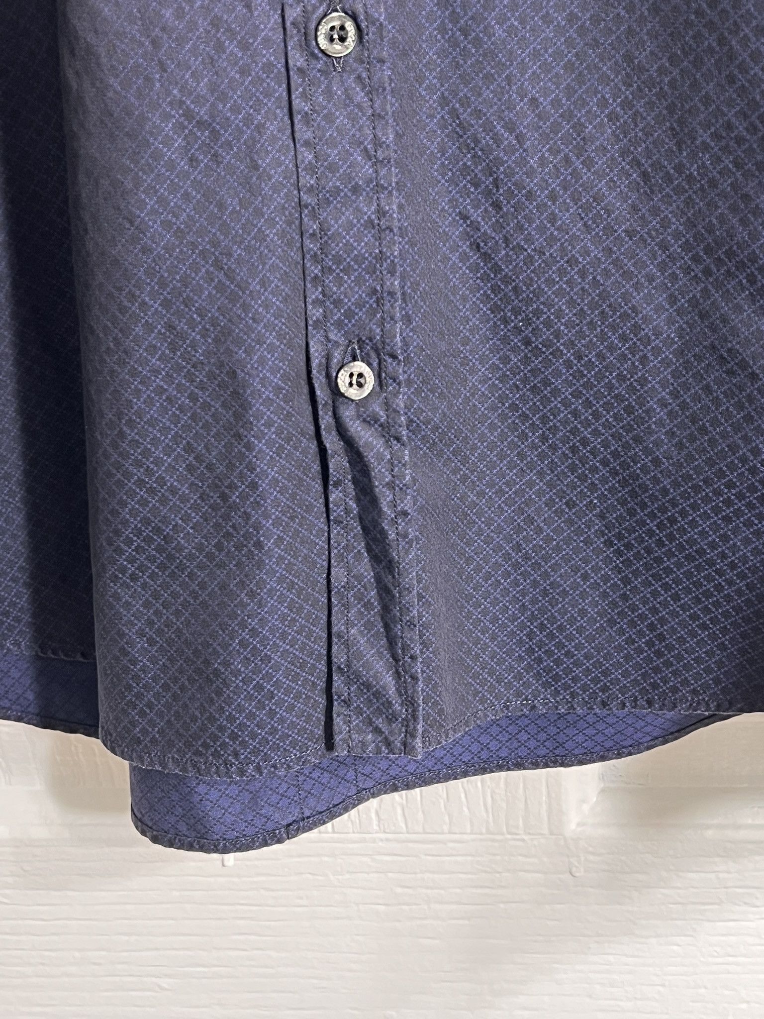 Gucci GUCCI Diamante Long Sleeve Dress Shirt Slim Fit Blue 41/16 Size US M / EU 48-50 / 2 - 5 Thumbnail