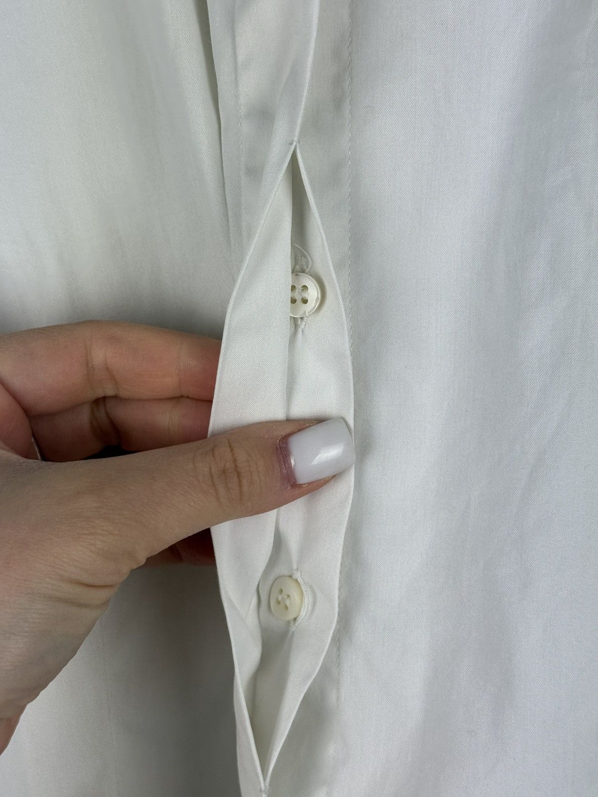 Brunello Cucinelli Brunello Cucinelli Long Sleeve Button Up Cotton / Silk Shirt Size M / US 6-8 / IT 42-44 - 6 Thumbnail