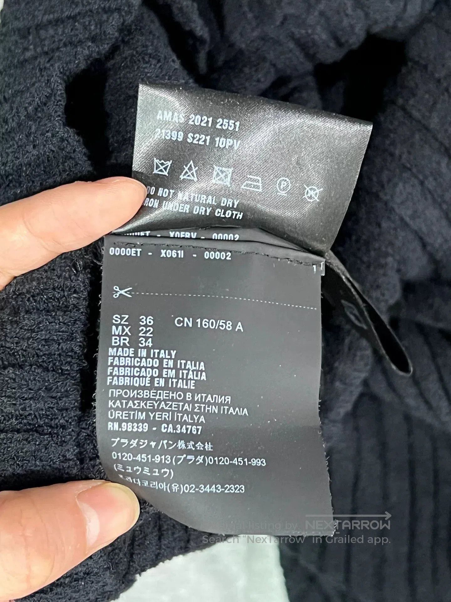 Prada Prada Ribbed Knit Skirt Size 36. Size 35" - 5 Thumbnail