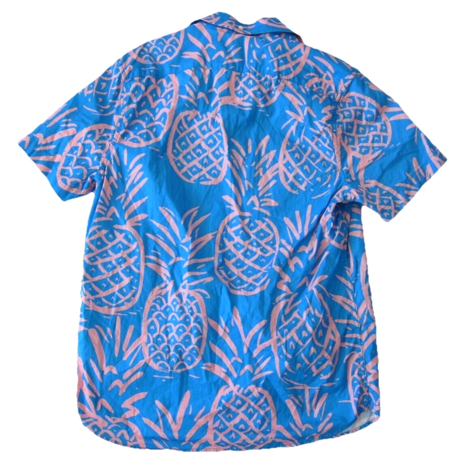 Chubbies Chubbies Shirt Collared Men Small Pineapple Hawaiian Cotton Stretch Pink Blue Modern Shirt Size US S / EU 44-46 / 1 - 2 Thumbnail