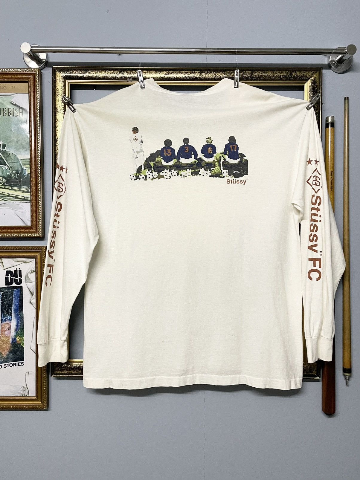 Stussy Vintage 90S Designer Stussy Single Stitch Footbal Soccer Size US XL / EU 56 / 4 - 1 Thumbnail