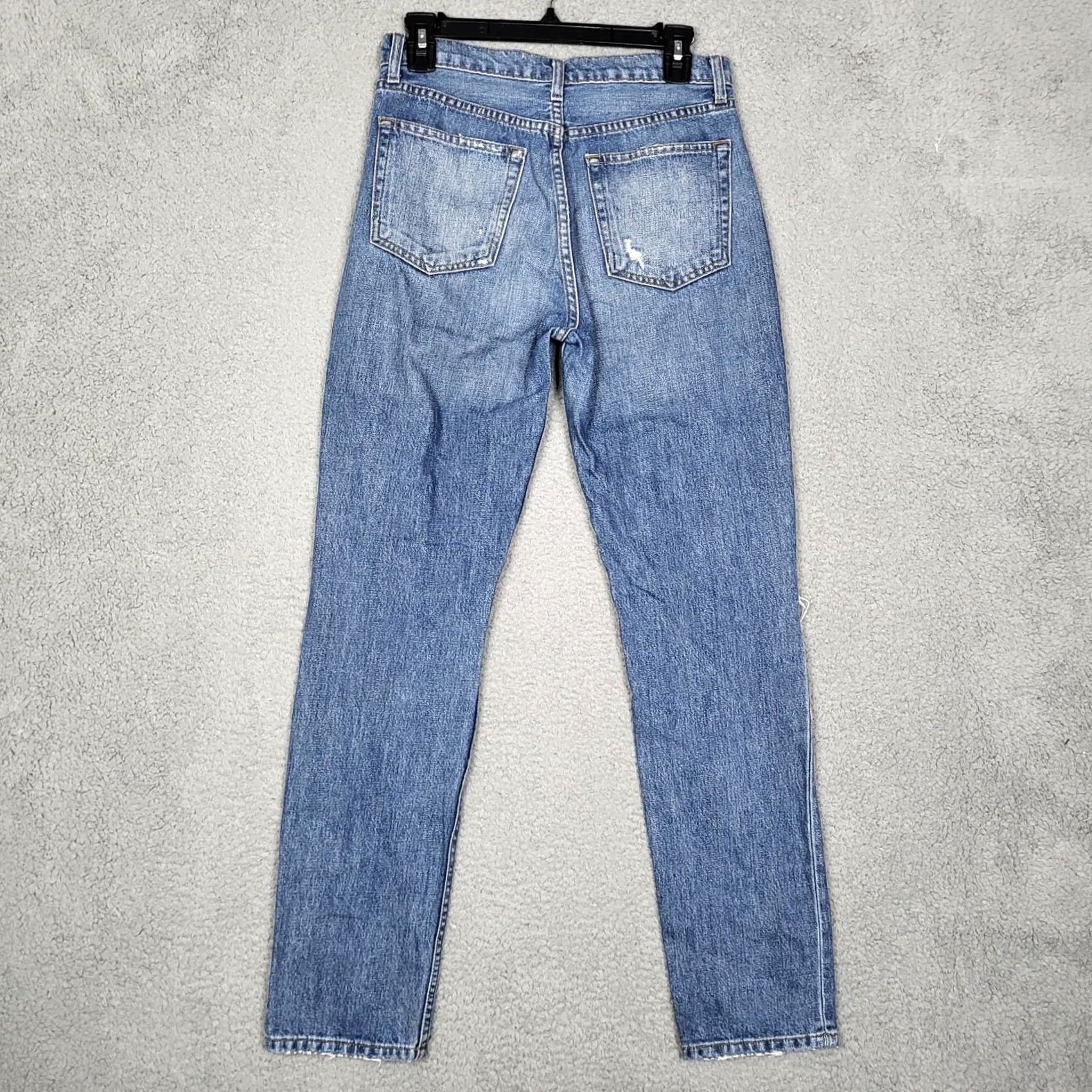Reformation Reformation Jeans Main Rise Cigarette Wash Size 27 Blue Regular Size 27" / US 4 / IT 40 - 3 Thumbnail