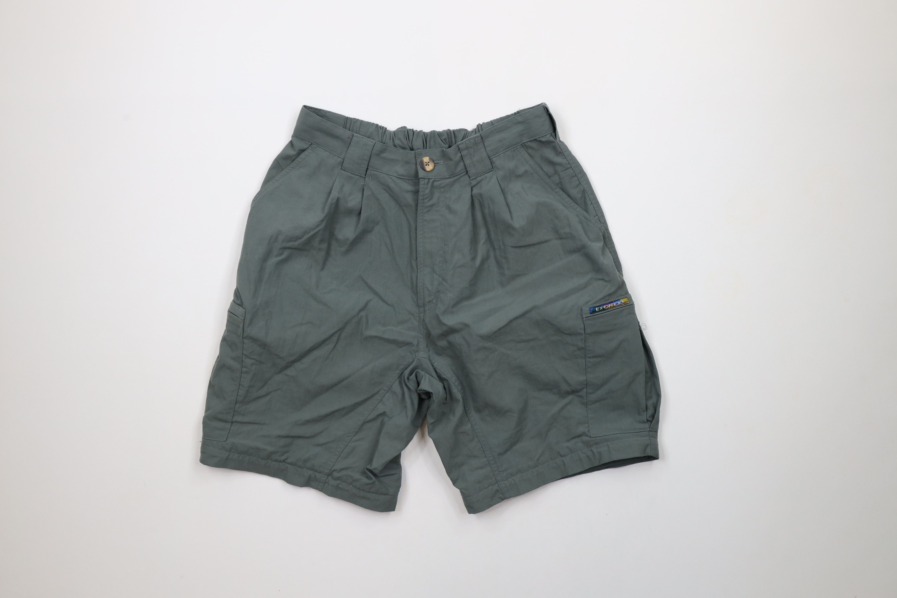 ExOfficio × Vintage Vinage 90s ExOfficio Pleated Hiking Trail Cargo Shorts Size 28" / US 6 / IT 42 - 1 Thumbnail