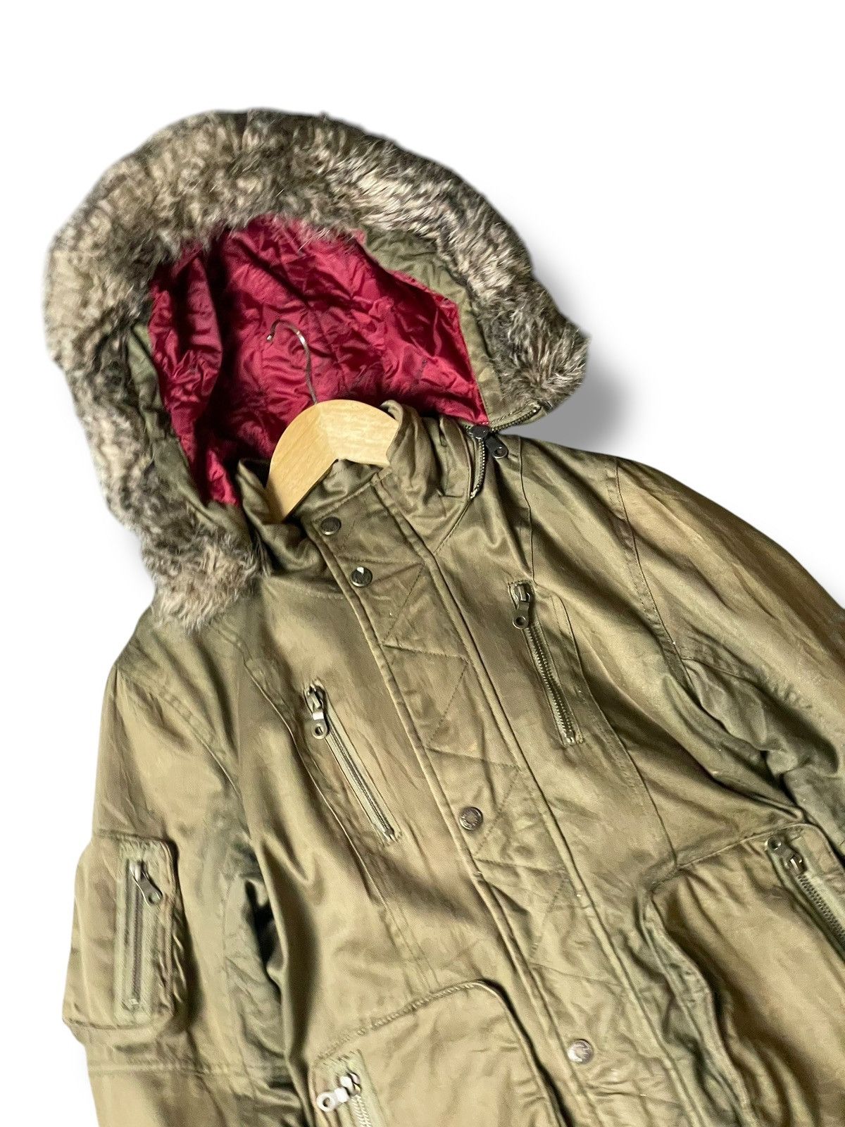 If Six Was Nine Rosso StyleLab Military Multipocket Winter Jacket (103) Size US L / EU 52-54 / 3 - 2 Thumbnail