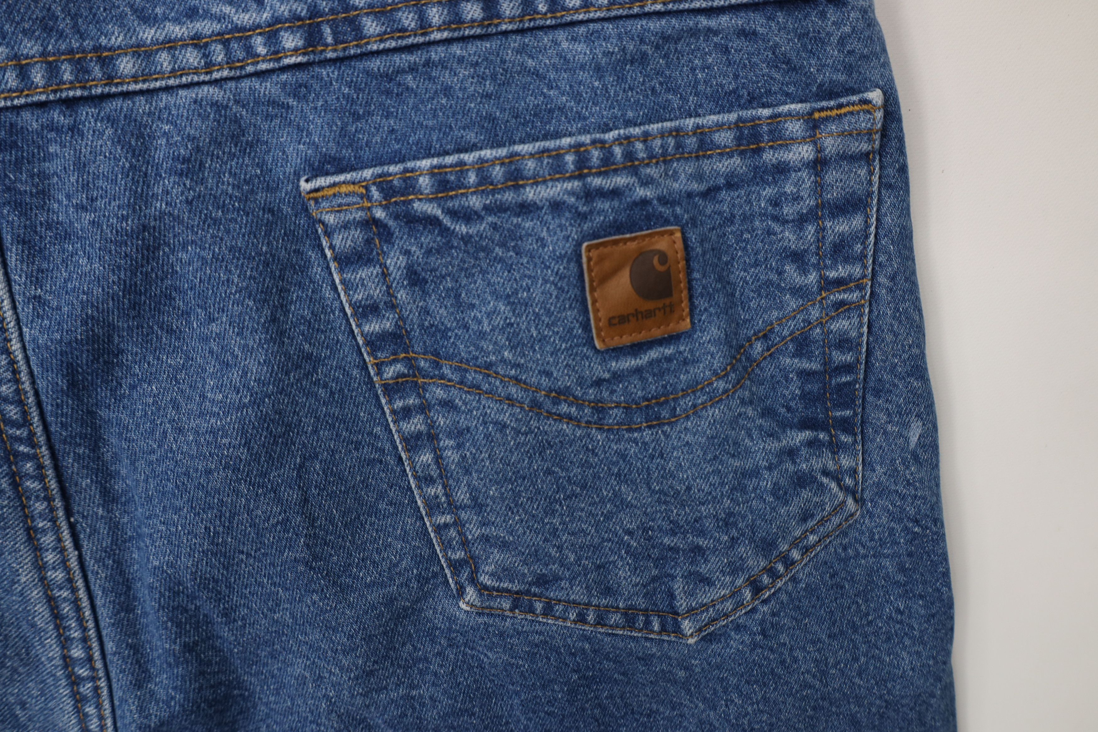 Carhartt Vintage Carhartt Relaxed Fleece Lined Wide Leg Denim Jeans Size US 38 / EU 54 - 14 Thumbnail