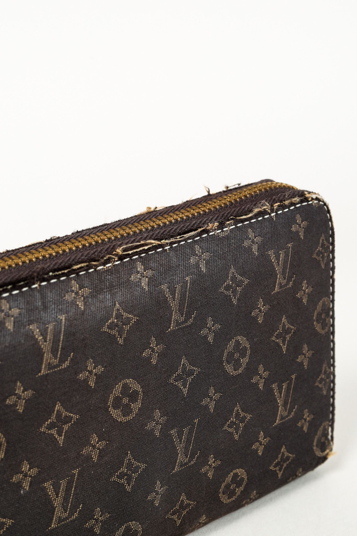 Louis Vuitton Louis Vuitton Zippy Fusain Idylle Mini Lin Monogram Wallet Size ONE SIZE - 6 Thumbnail