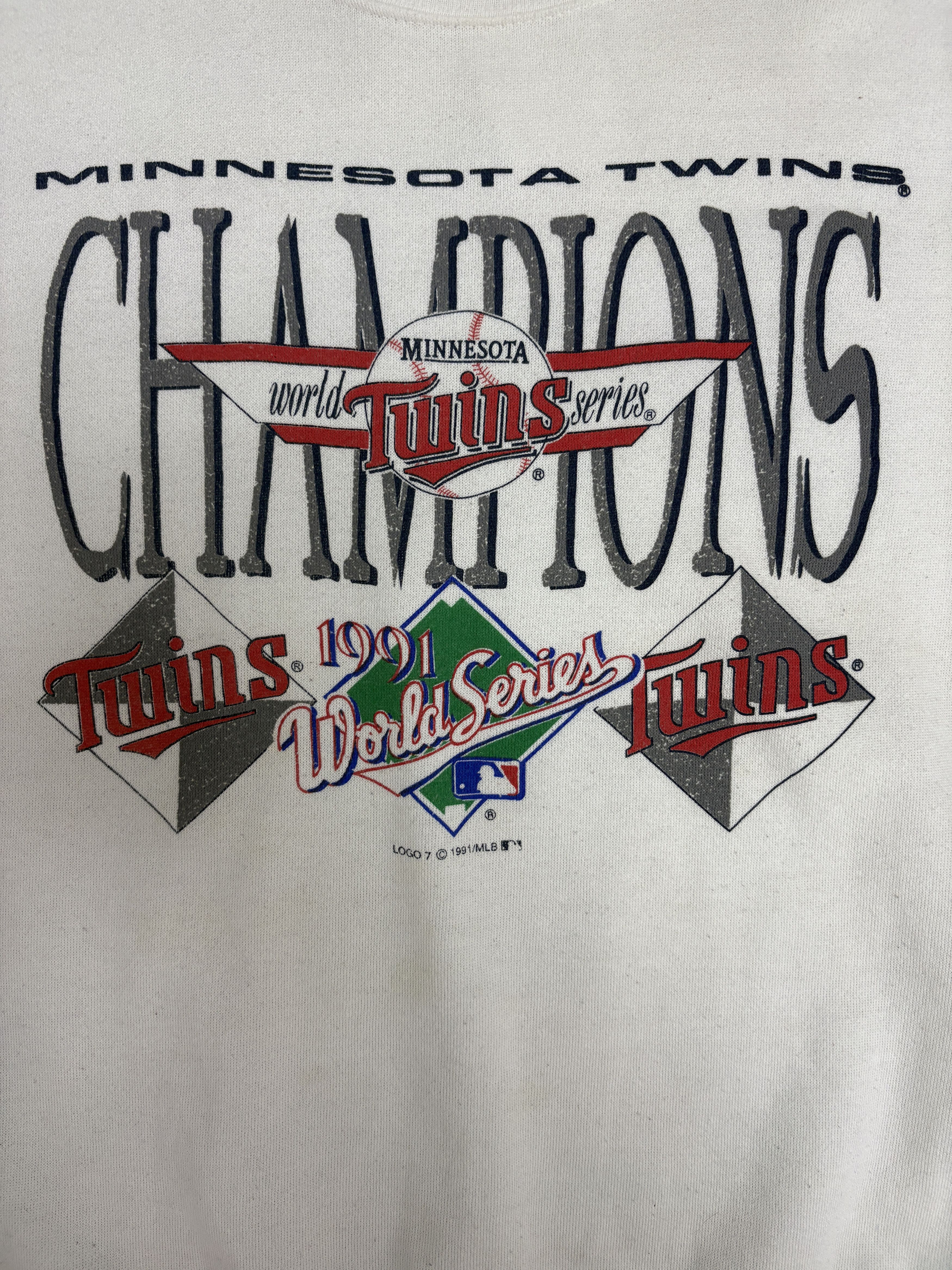Vintage Minnesota Twins World Series Champions 1991 Crewneck Sweater Size US XL / EU 56 / 4 - 2 Thumbnail