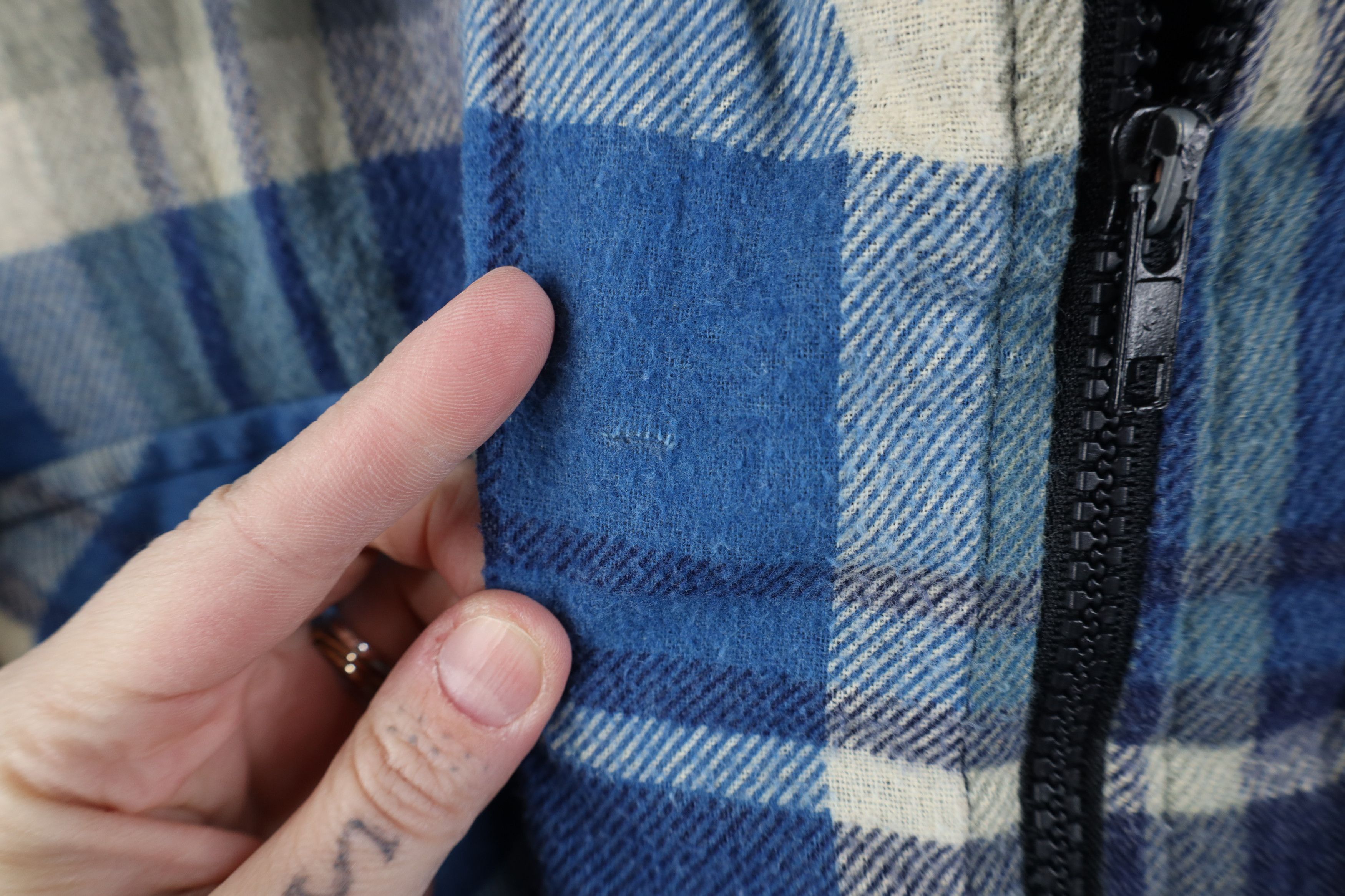 Vintage Vintage 90s Streetwear Flannel Full Zip Shirt Jacket Plaid Size US XXL / EU 58 / 5 - 4 Thumbnail