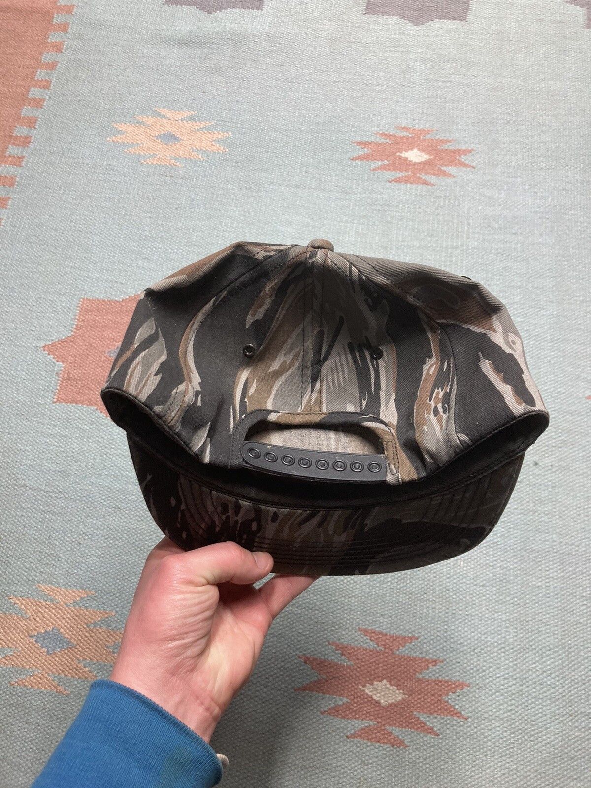 Vintage Vtg SnapBac hat camo k products tiger stripe Great Lakes USA Size ONE SIZE - 4 Thumbnail