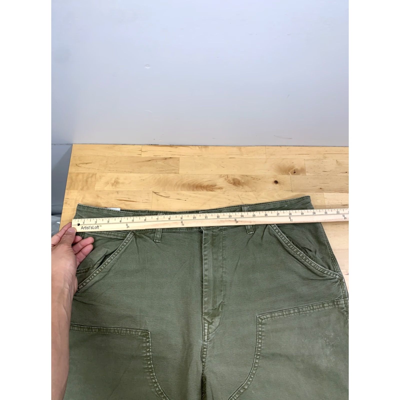 American Eagle Outfitters American Eagle Outfitters Jeans Men 38x30 Green Utility Carpenter 12937 Size US 38 / EU 54 - 6 Thumbnail