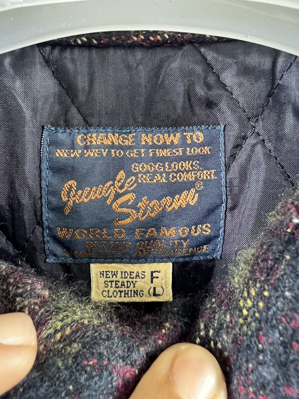 Japanese Brand 🔥 Jungle Storm Japan Art Abstract wool Utility Jacket - L Size US L / EU 52-54 / 3 - 6 Thumbnail