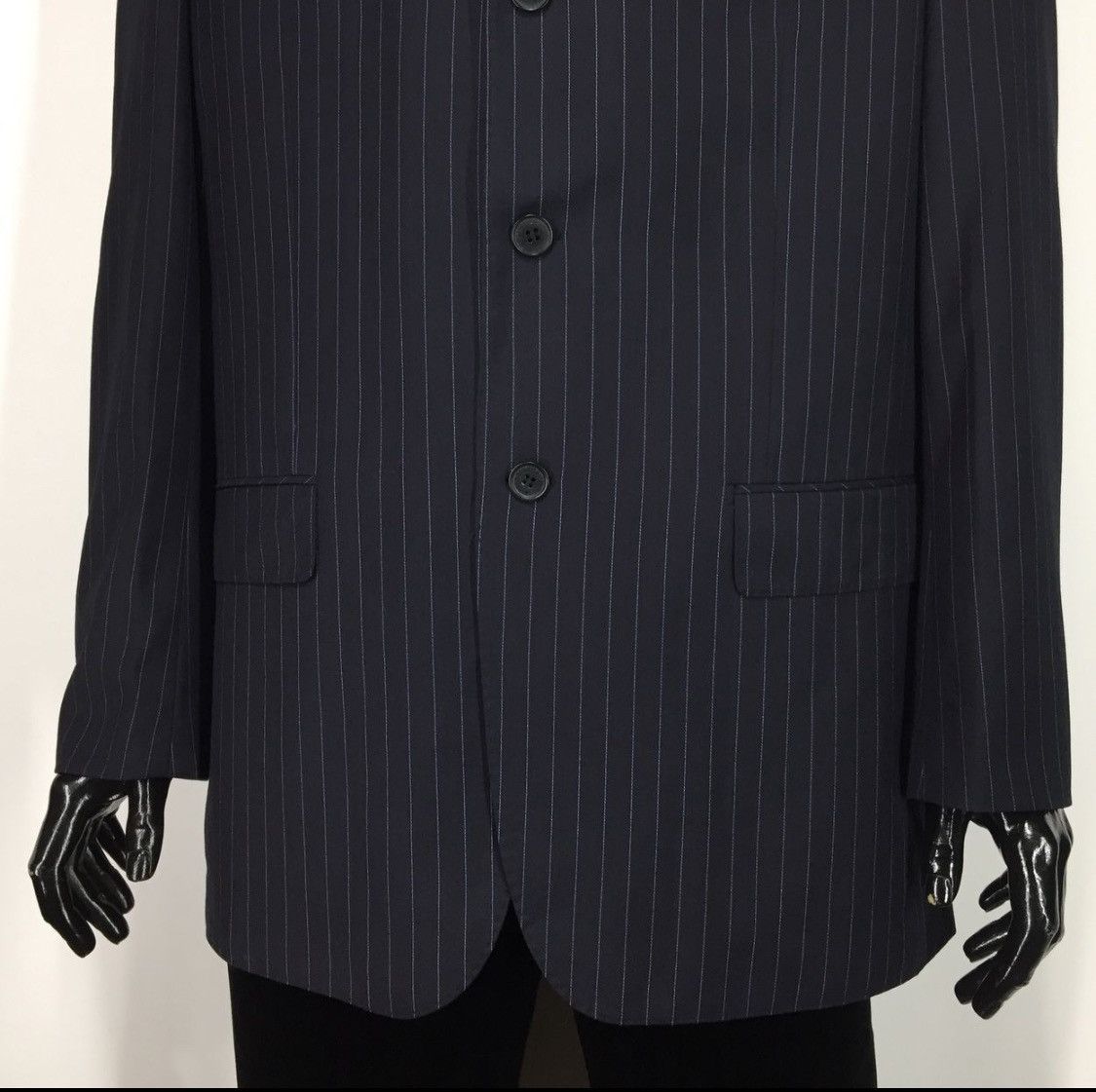 Alfred Dunhill × Designer Dunhill Classic Wool Blazer Men’s Black Jacket Size 52R - 5 Thumbnail