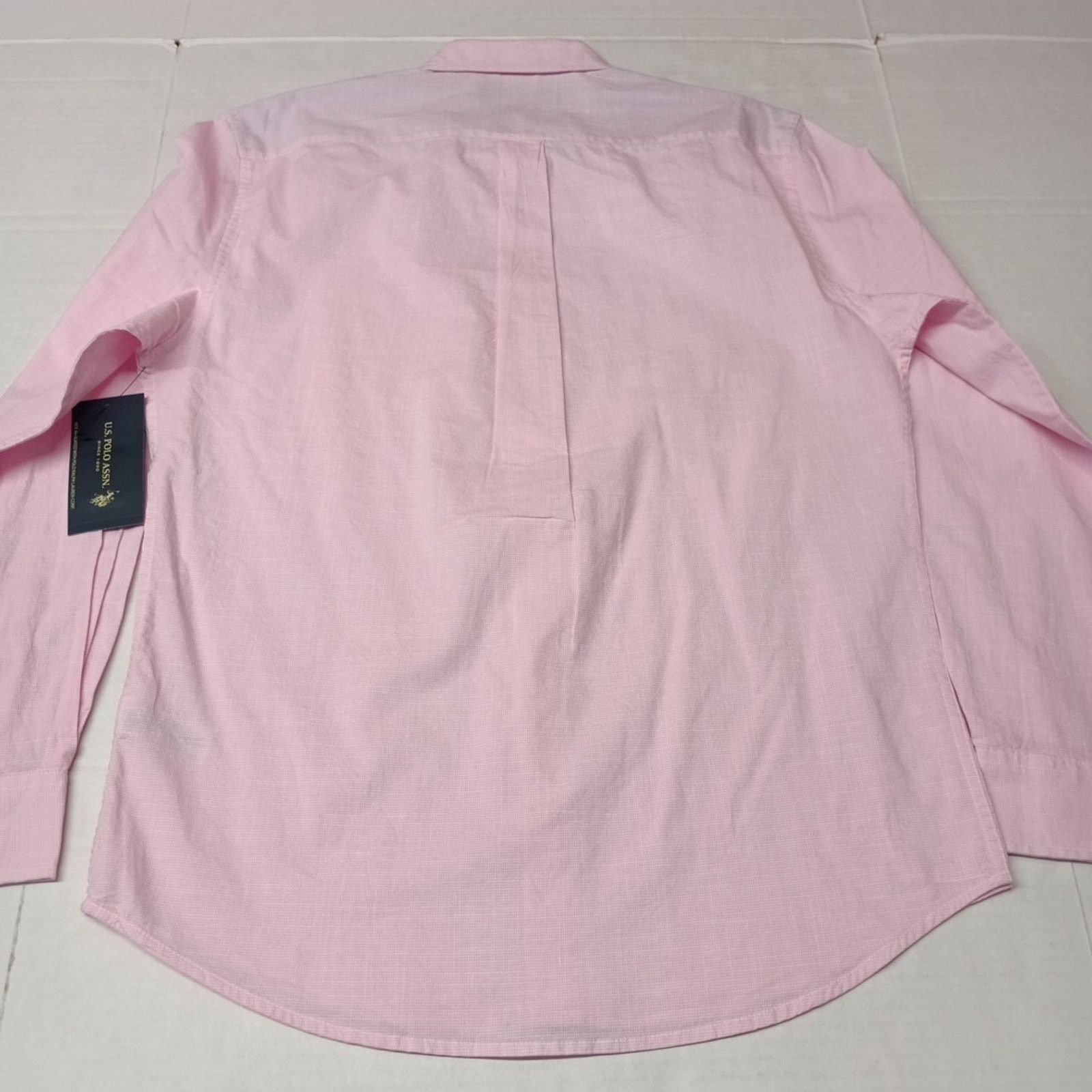 U.S. Polo Assn. U.S. Polo Assn. Button Woven Shirt Men's M Pink Checkered Size US M / EU 48-50 / 2 - 9 Thumbnail