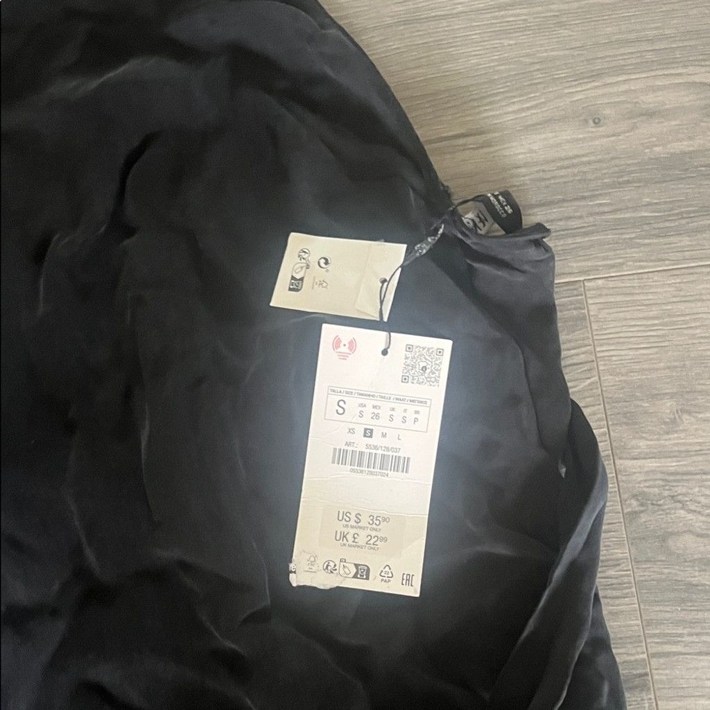 Zara Zara Black Halter Mini Dress Size S / US 4 / IT 40 - 4 Thumbnail
