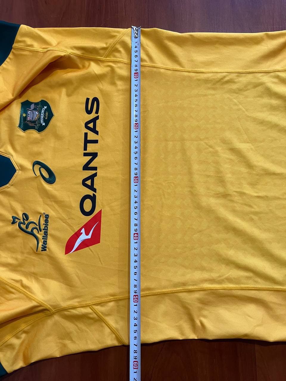 Asics 2021 AUSTRALIA WALLABIES TEAM RUGBY UNION HOME JERSEY SHIRT Size US XL / EU 56 / 4 - 16 Thumbnail