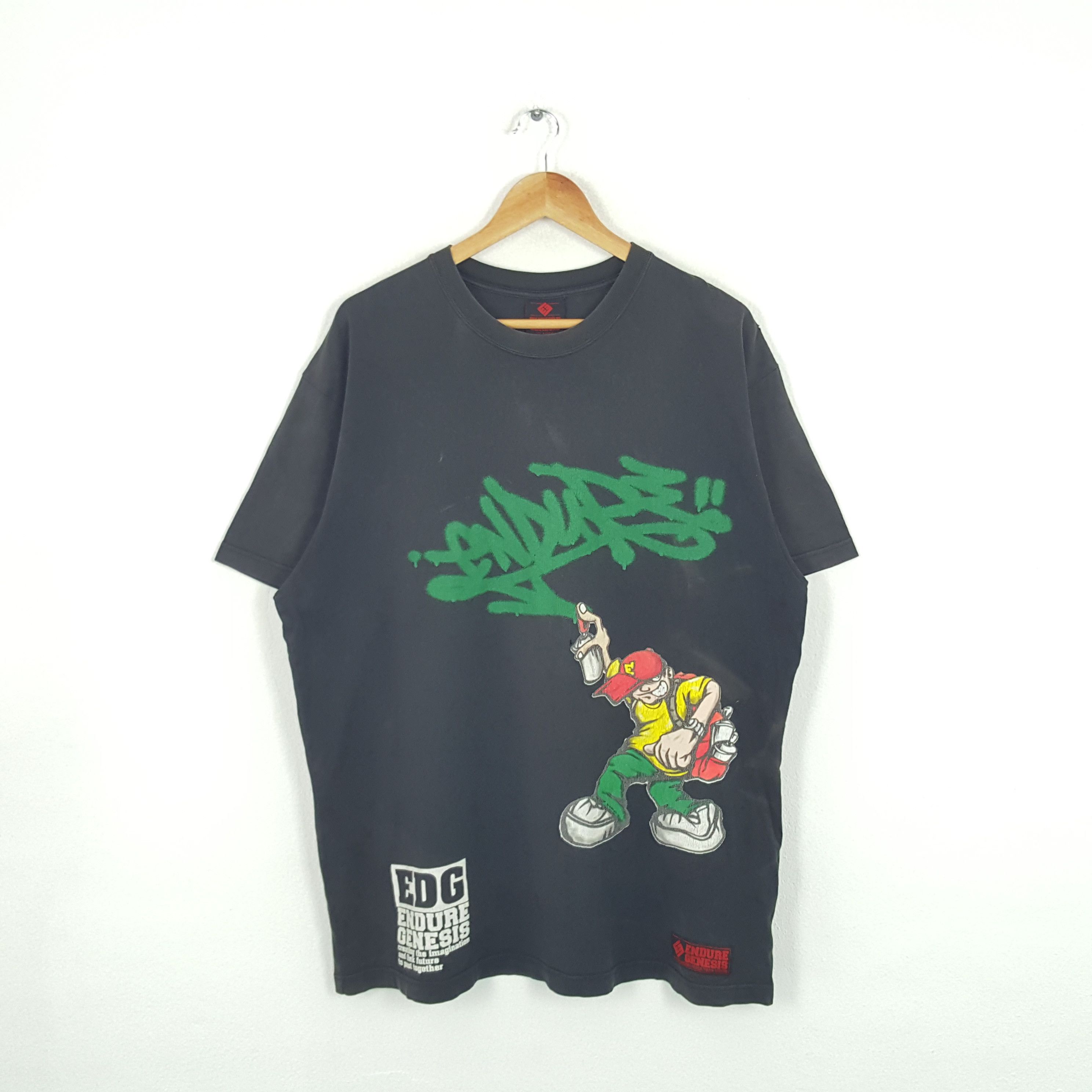 Vintage Vintage Endure Genesis American Graffiti Art Tshirt Size US XL / EU 56 / 4 - 1 Thumbnail
