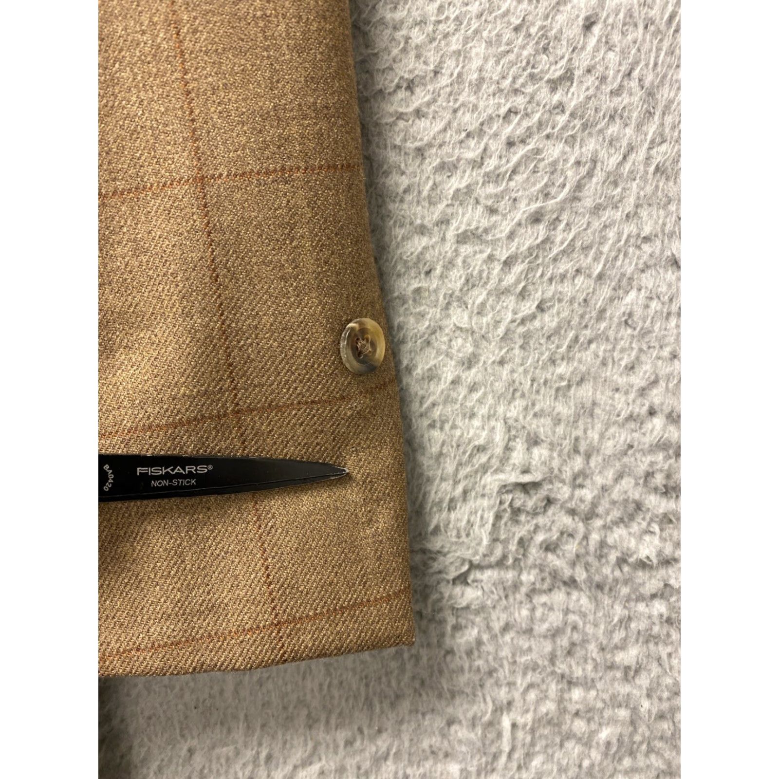 Vintage Jos A Bank Sport Coat Blazer Mens 44L Brown Plaid Wool Regular Notch Single-Breasted 2-Button Front 4-Button Sleeve Jacket/Coot? Size 44R - 4 Thumbnail