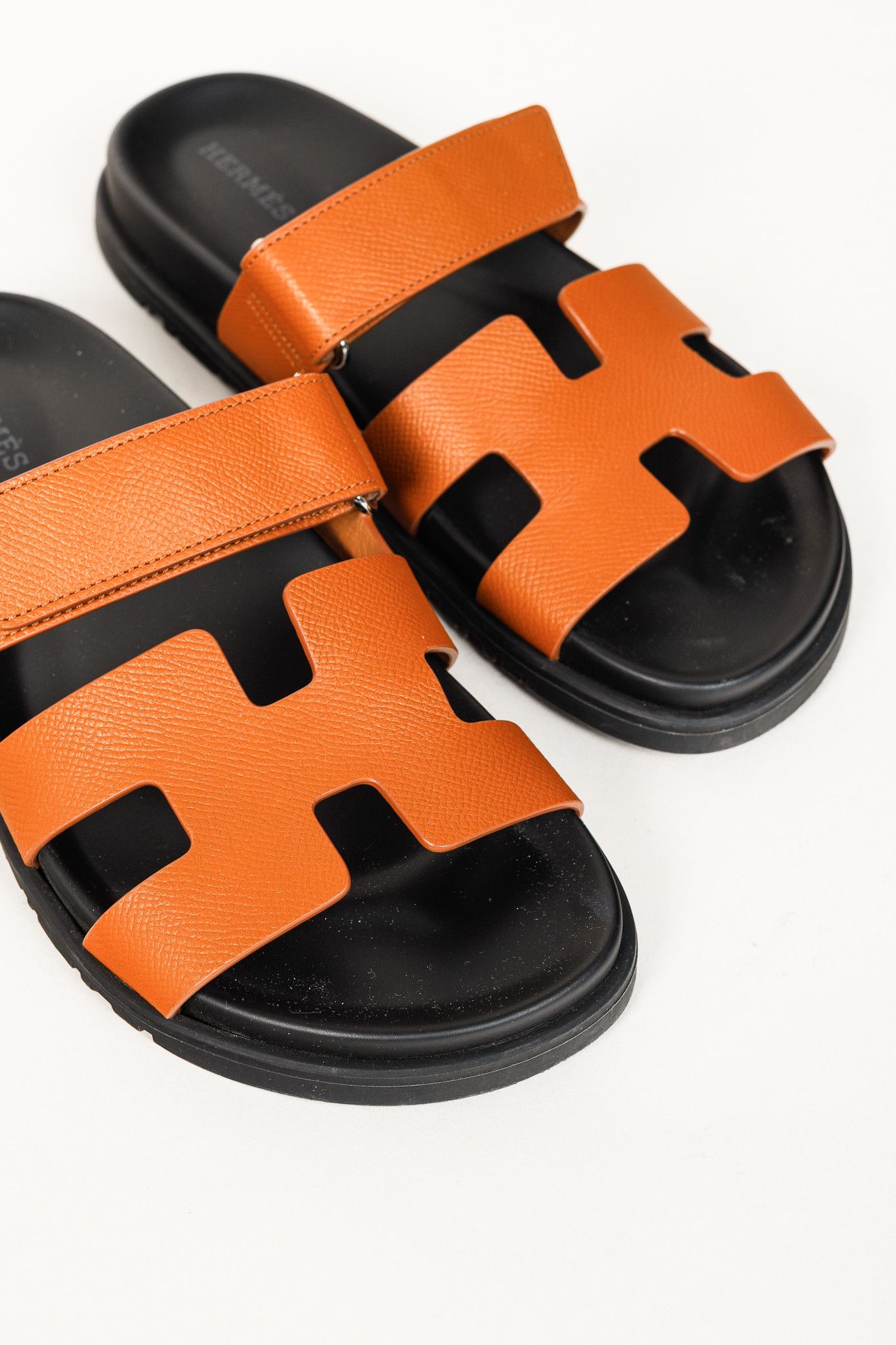 Hermes Hermes Chypre Naturel Leather Techno-Sandals Size US 6.5 / IT 36.5 - 7 Thumbnail