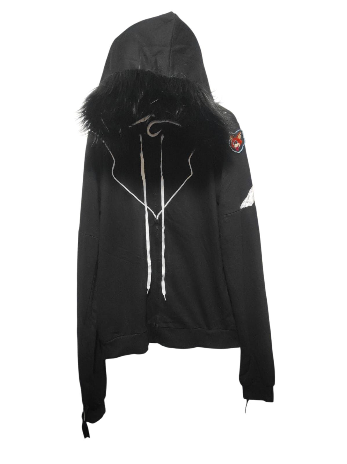 Japanese Brand Unknow black zip fur hoodie ifsix LGB style Size US L / EU 52-54 / 3 - 1 Thumbnail