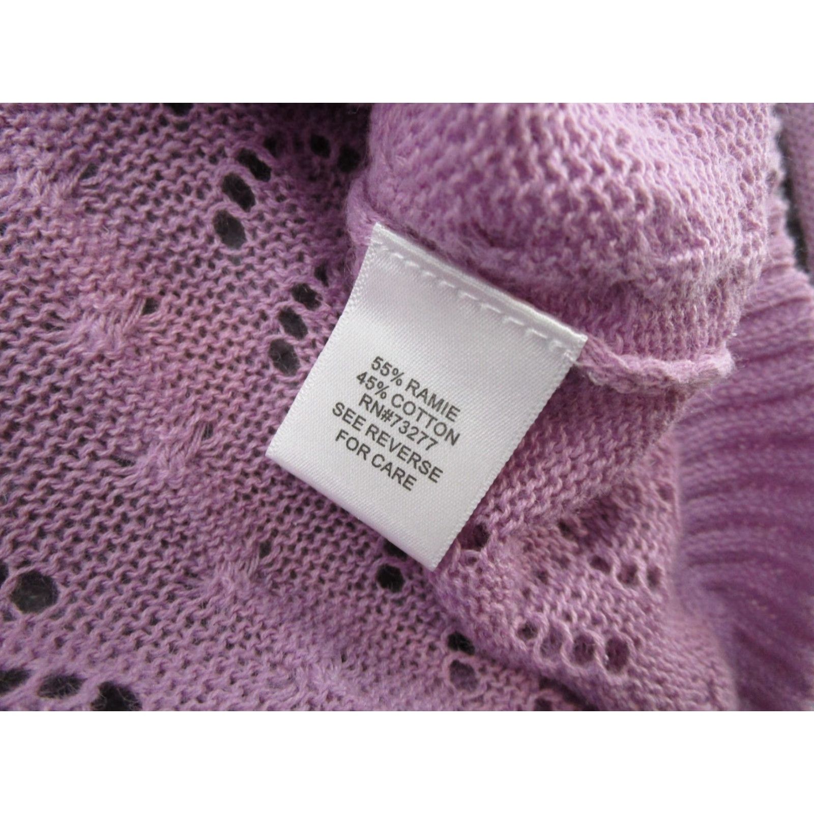 Barrow Croft and Barrow Women's Lightweight Lavender Purple Knit Sweater Size M NEW Size M / US 6-8 / IT 42-44 - 3 Thumbnail